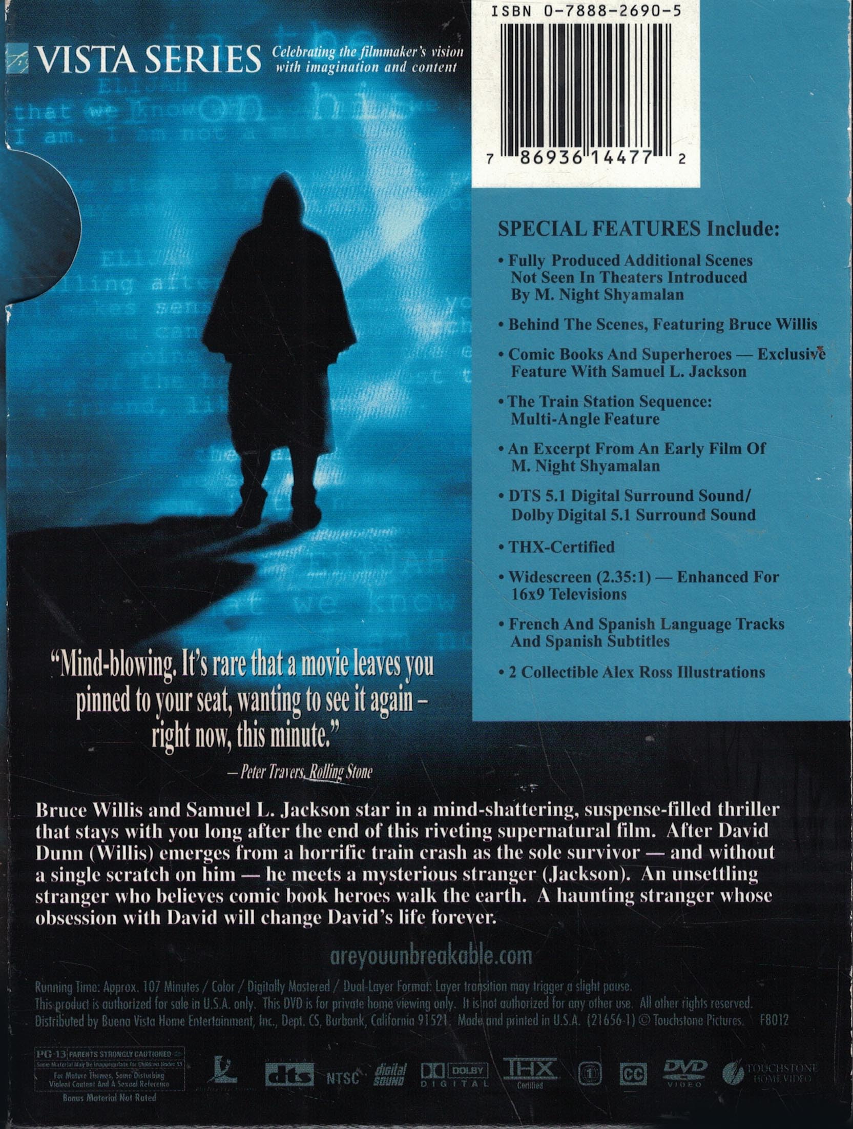 Unbreakable (Two-Disc Vista Series) used book depot
