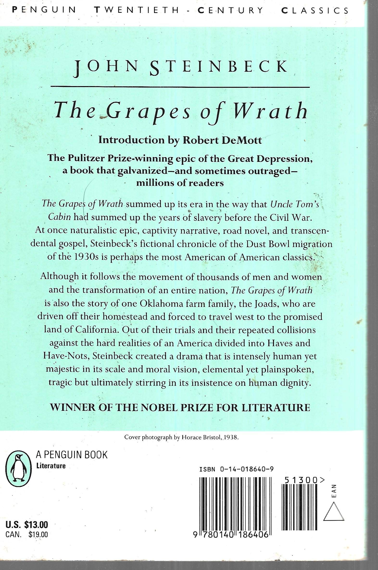 The Grapes of Wrath used book depot