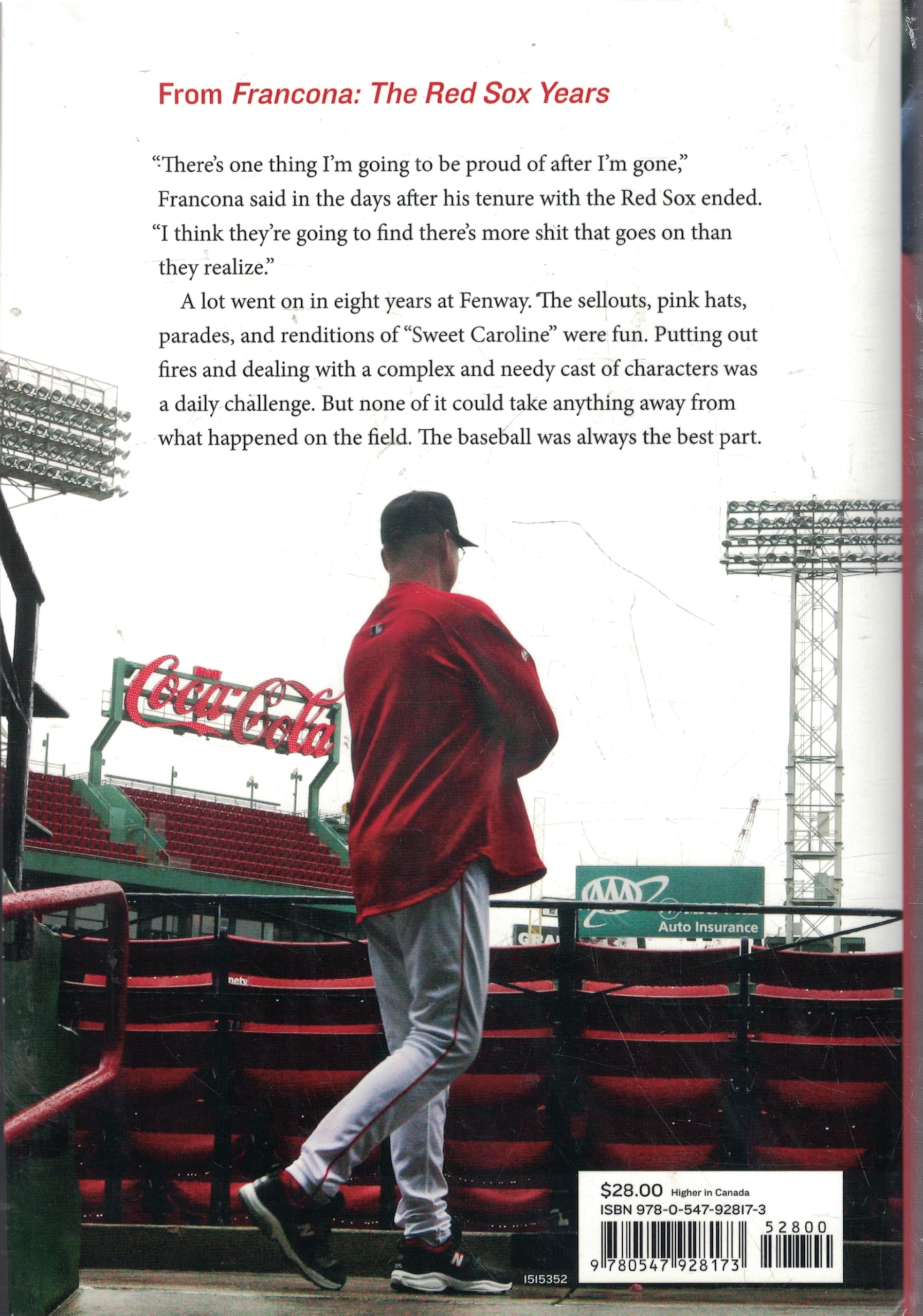 Francona: The Red Sox Years used book depot
