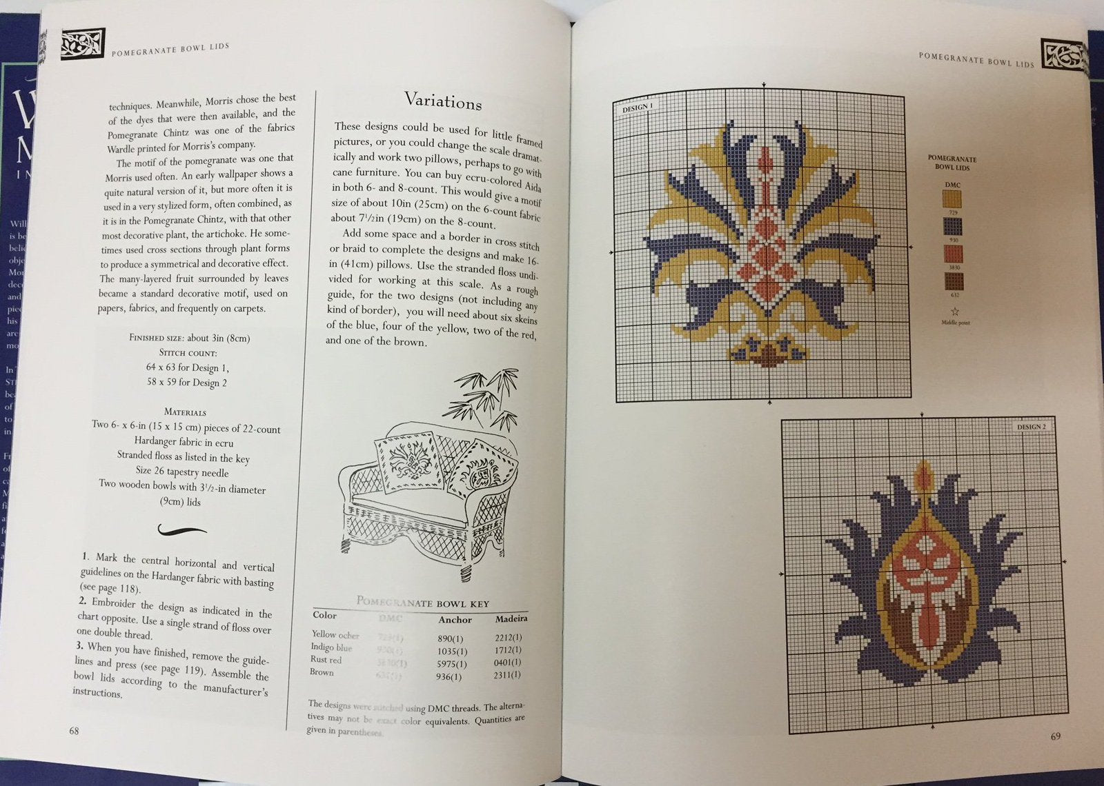 The Art of William Morris in Cross Stitch used book depot