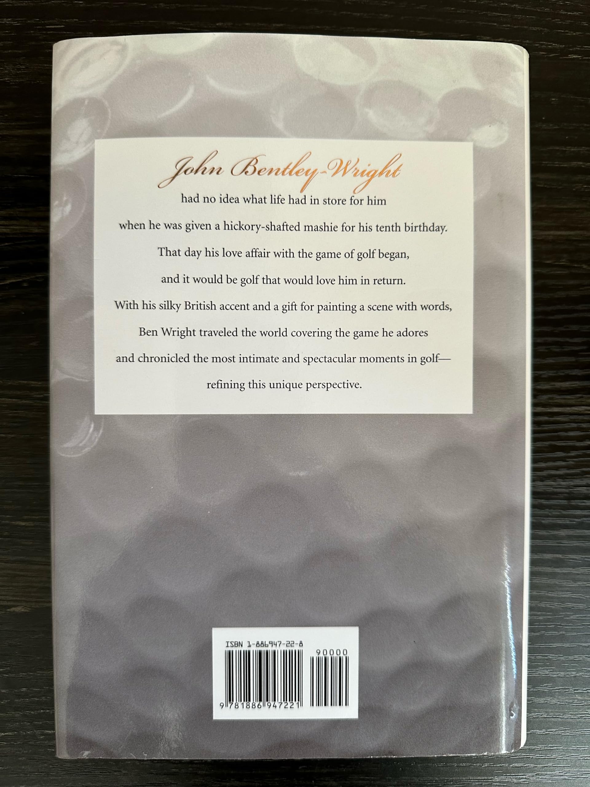 Good Bounces & Bad Lies by Wright, Ben, Shiels, Michael Patrick (August 1, 1999) Hardcover used book depot