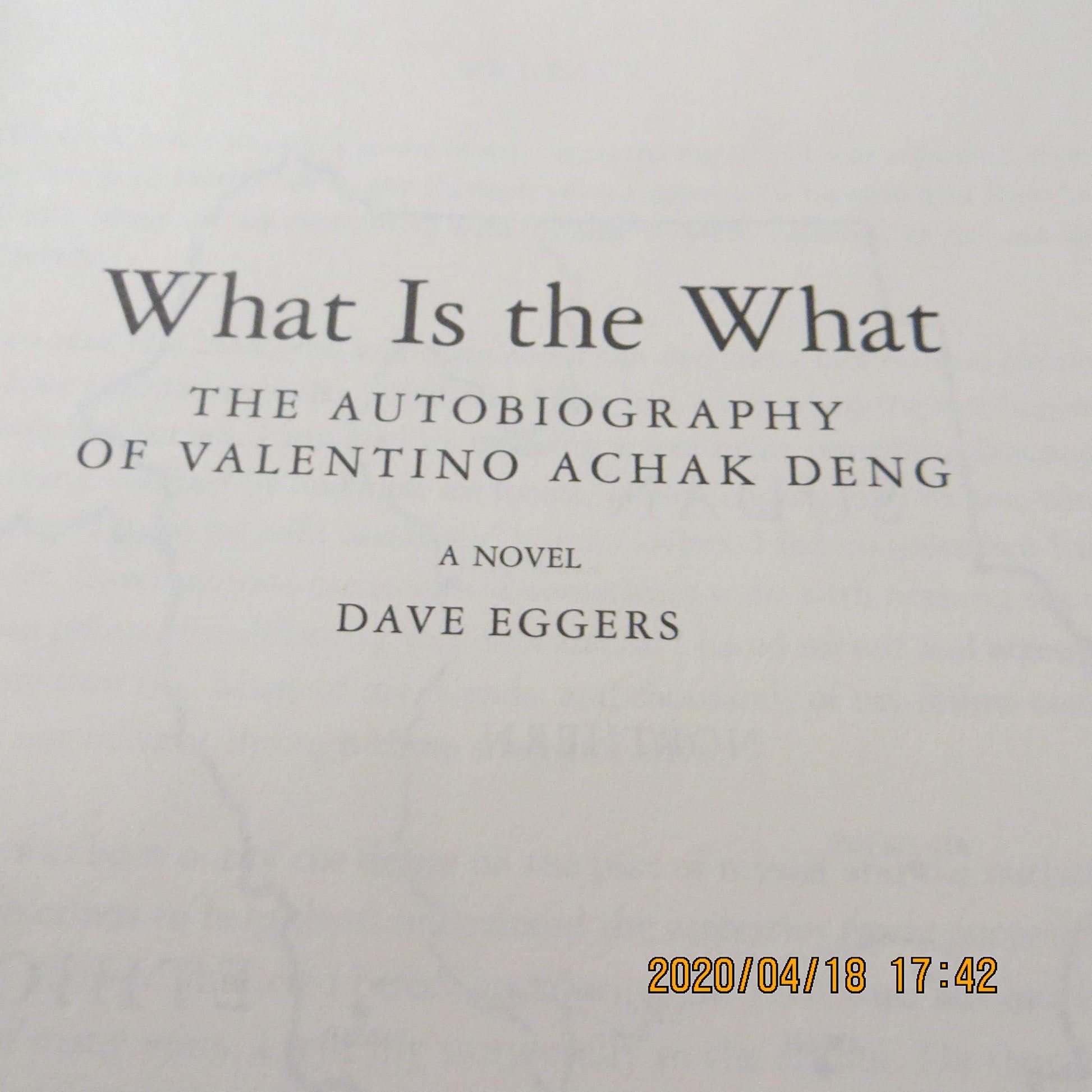 What Is the What used book depot