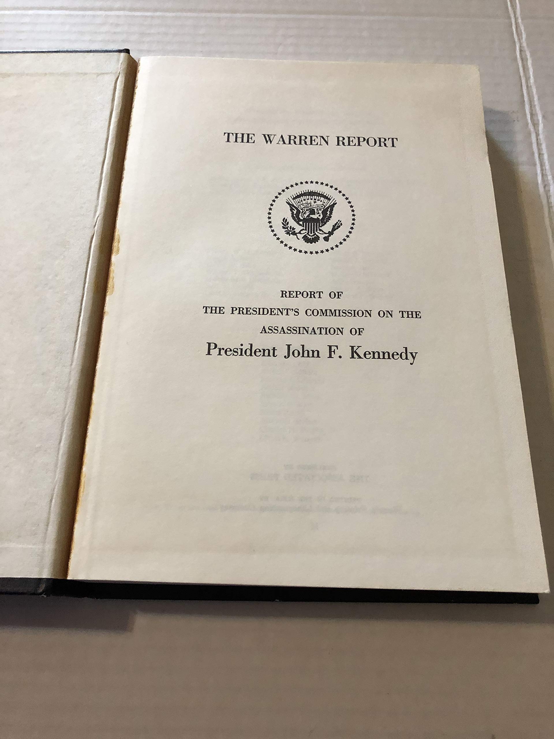 WARREN REPORT, THE used book depot