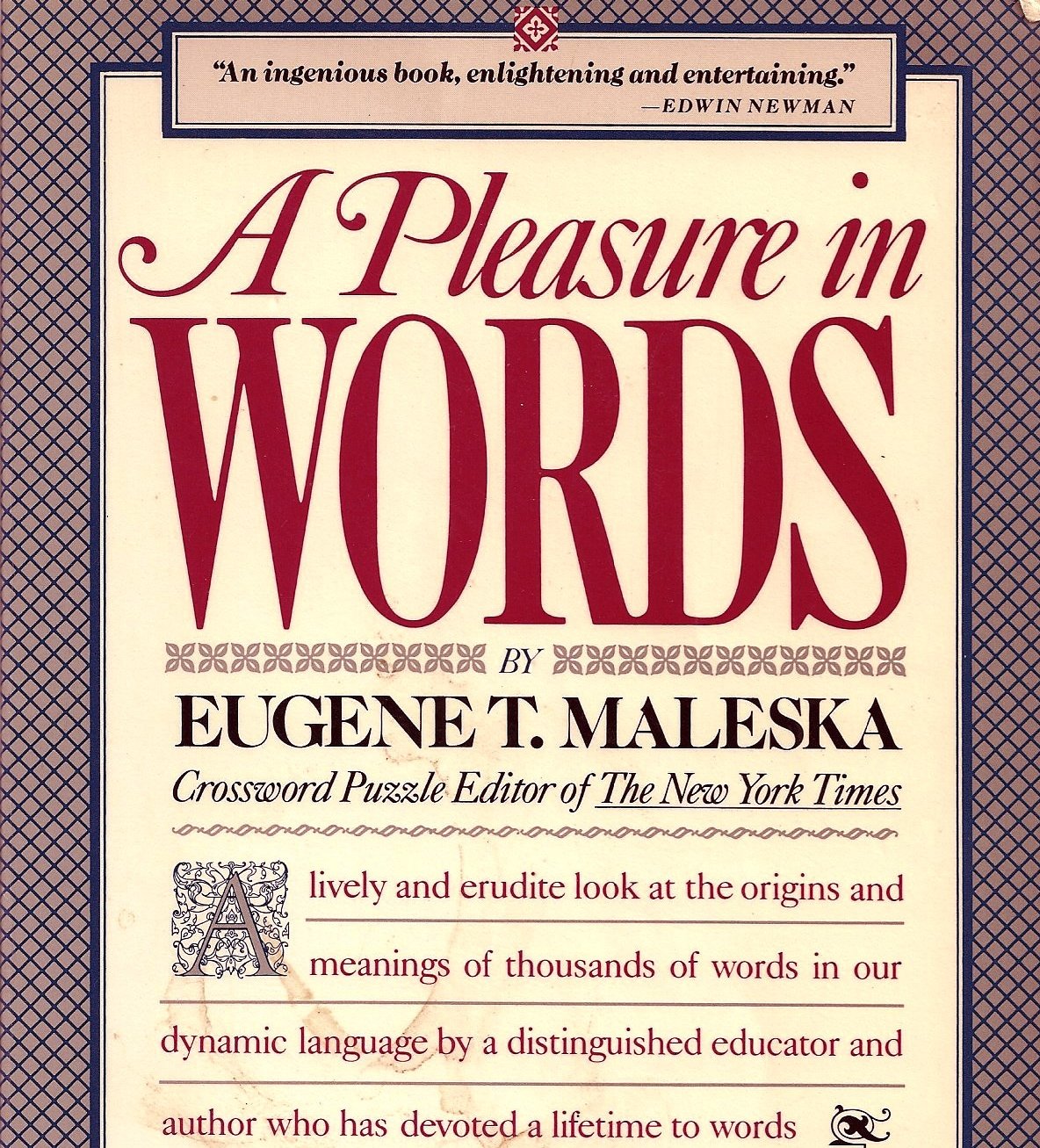 A Pleasure in Words used book depot