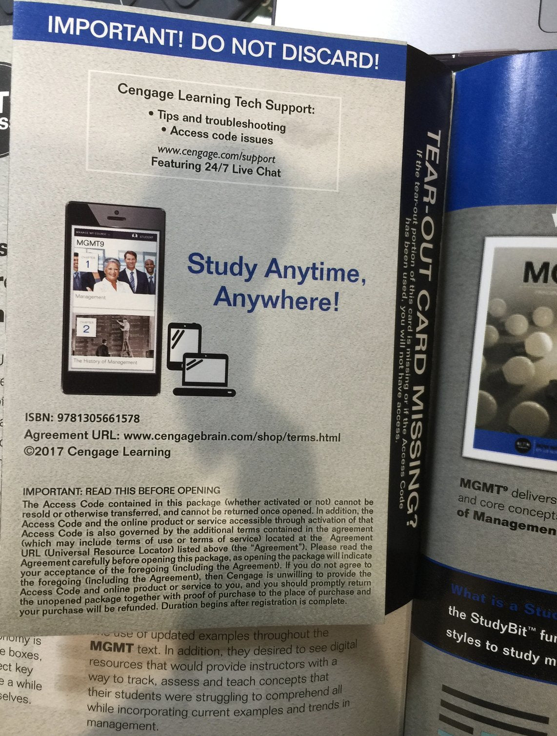 MGMT (with MGMT Online, 1 term (6 months) Printed Access Card) (New, Engaging Titles from 4LTR Press) used book depot