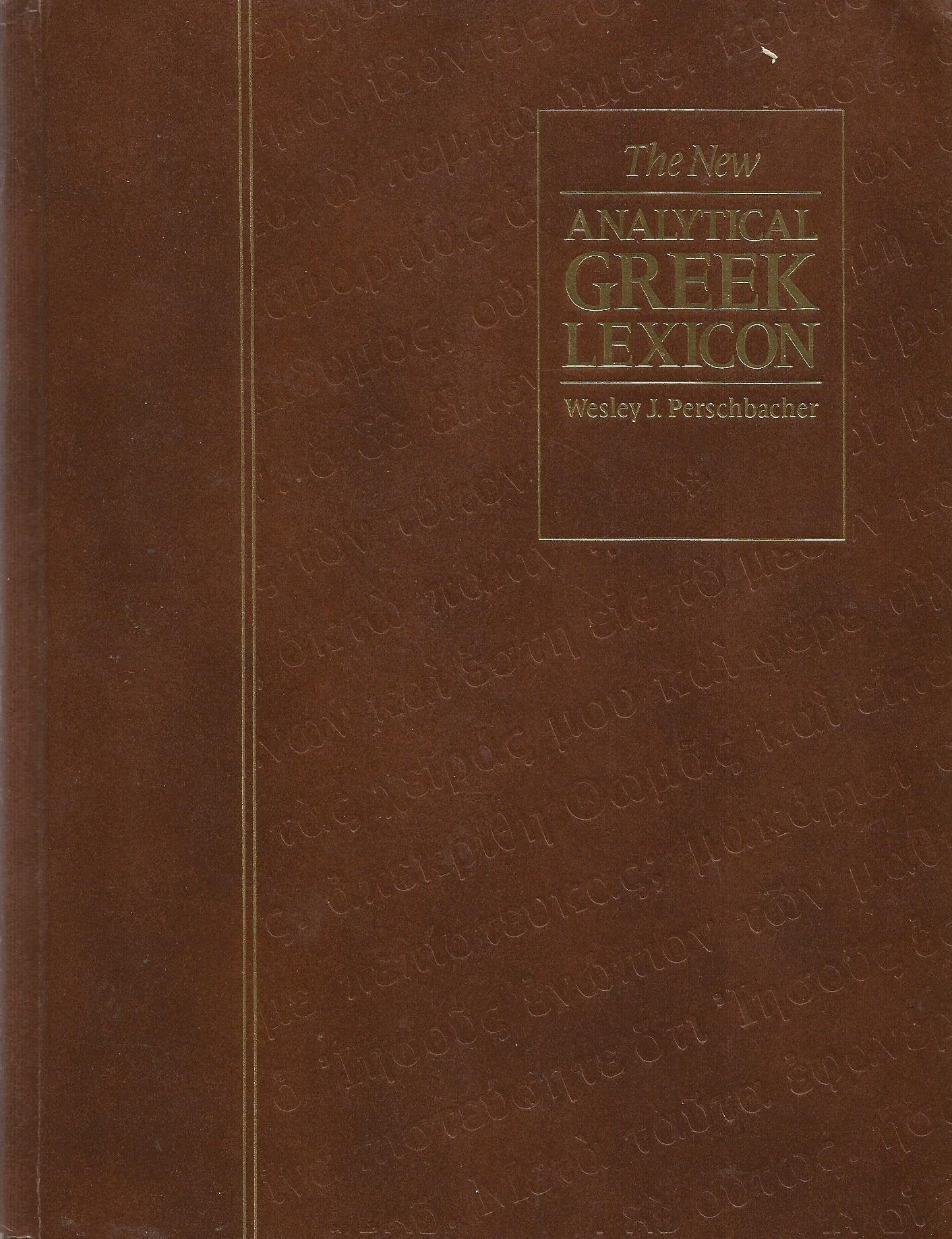 The New Analytical Greek Lexicon used book depot