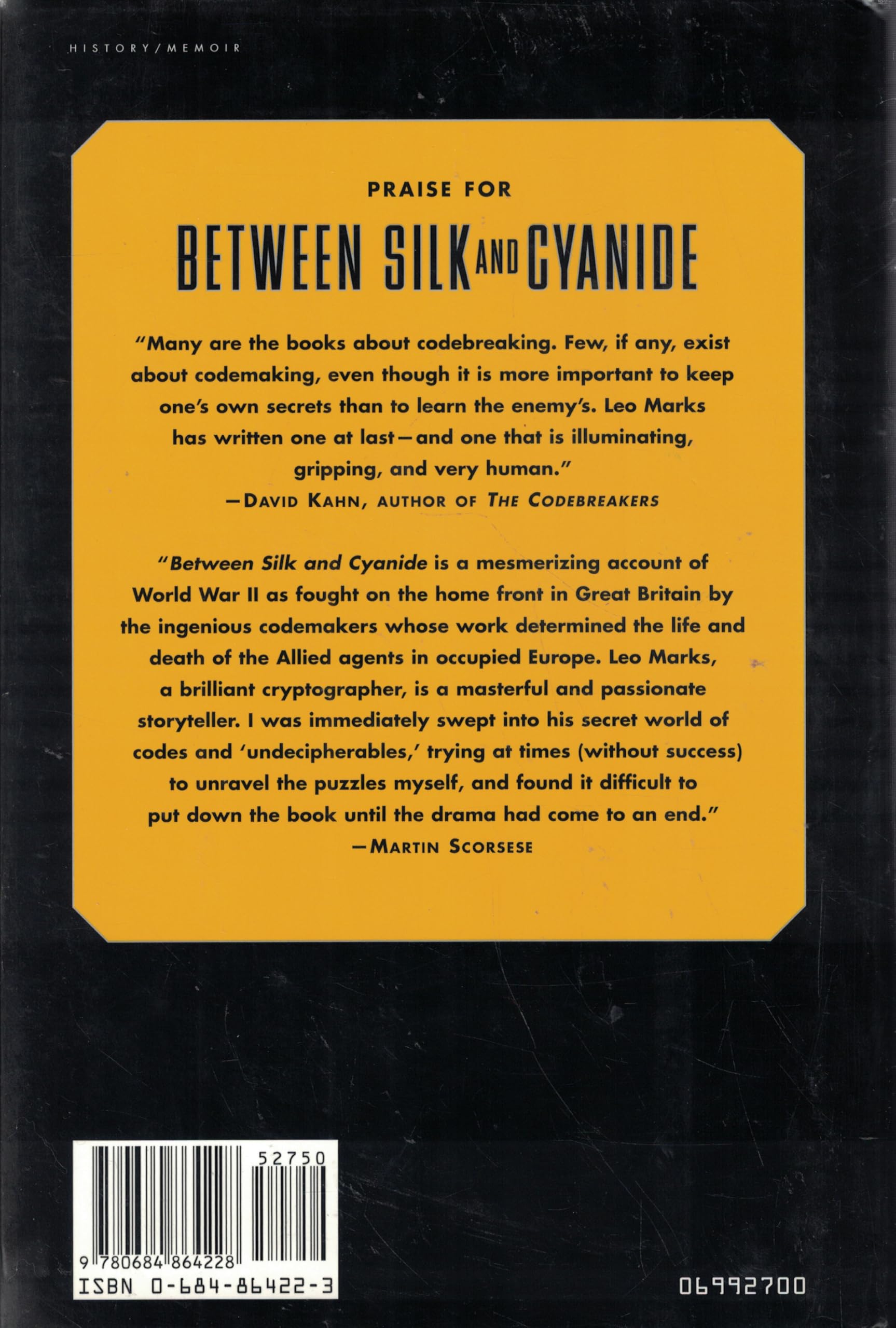 Between Silk and Cyanide: A Codemaker's War, 1941-1945 used book depot