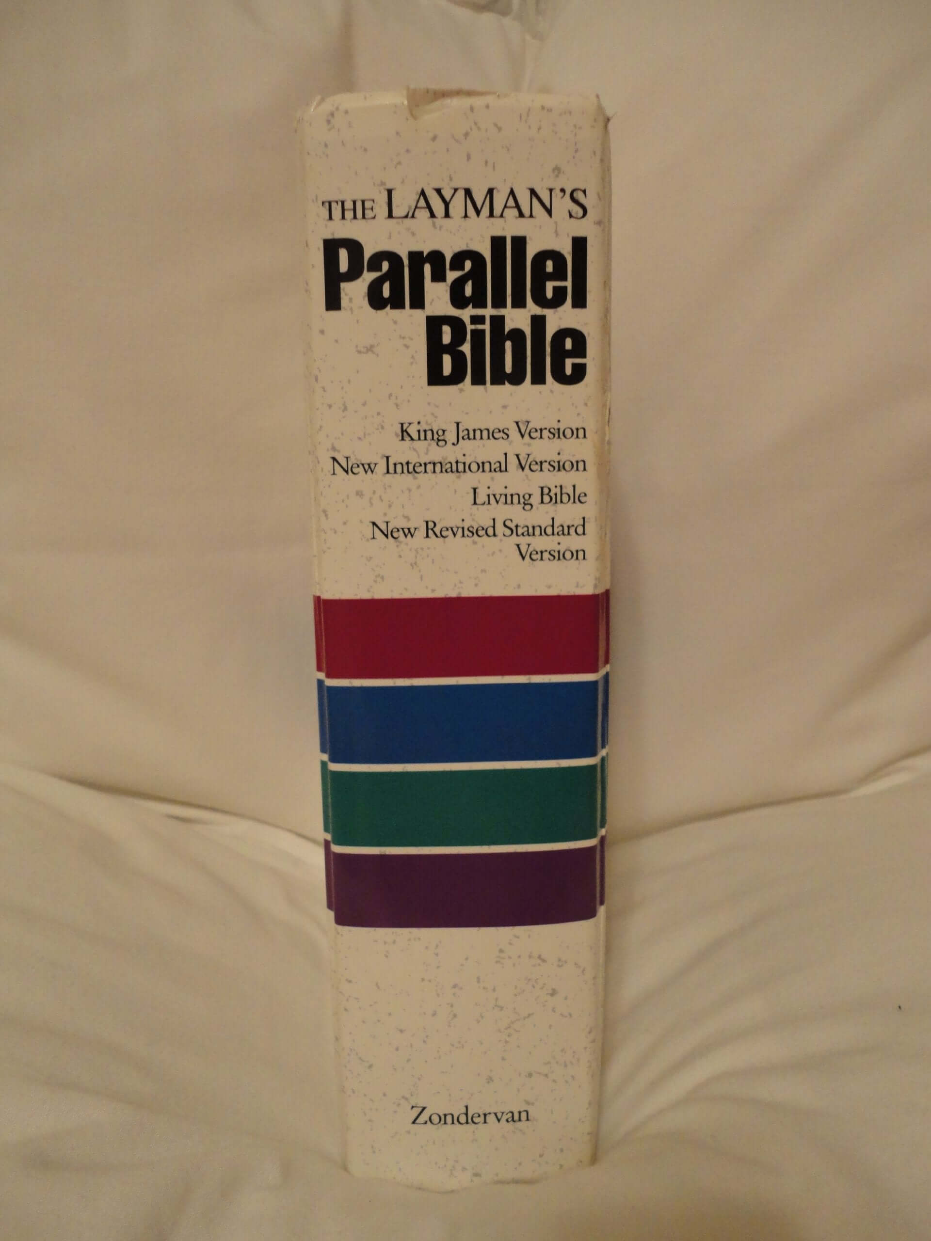 The Layman's Parallel Bible: KJV, NIV, Living Bible, NRSV used book depot