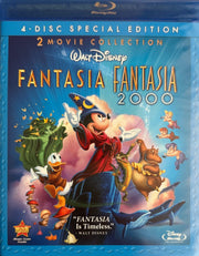 Fantasia / Fantasia 2000 (Four-Disc Blu-ray/DVD Combo) used book depot