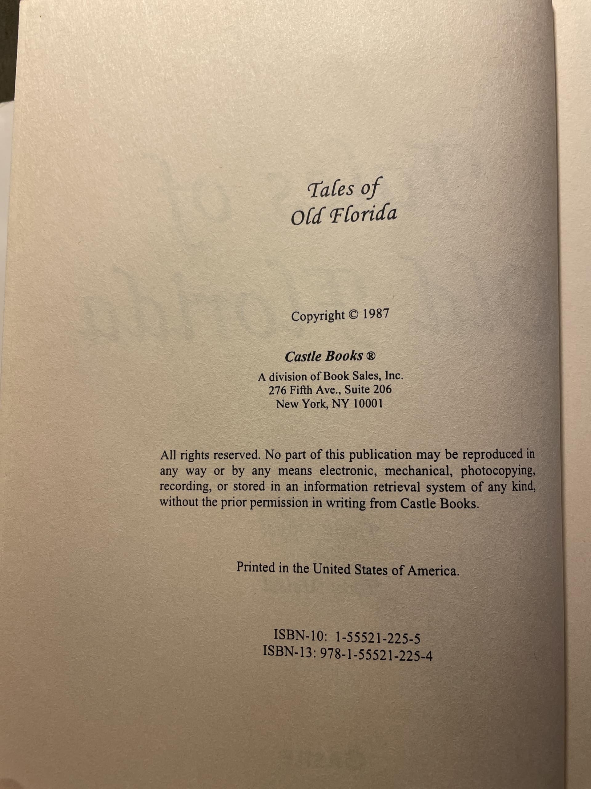Tales of Old Florida used book depot