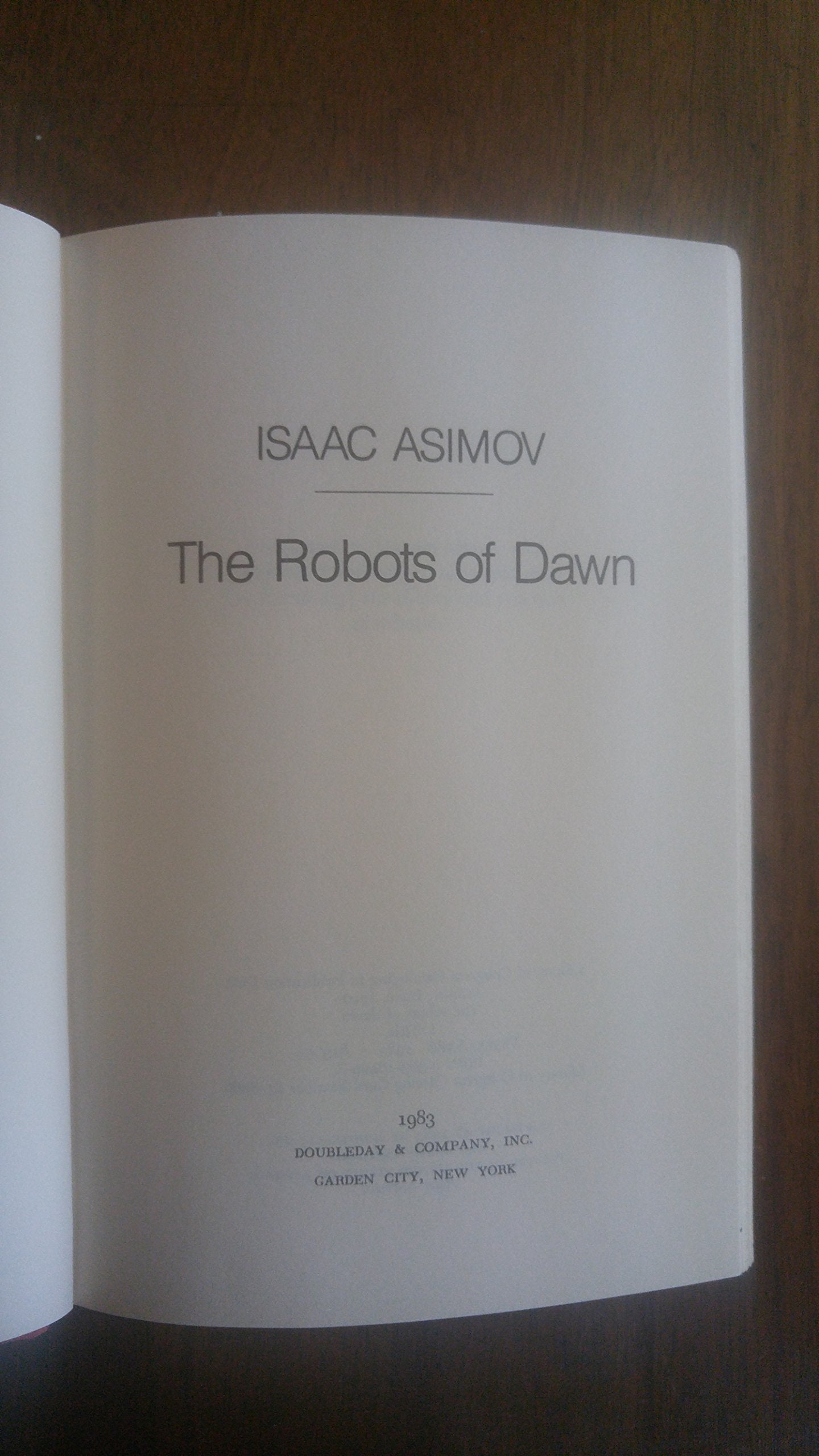 The Robots of Dawn