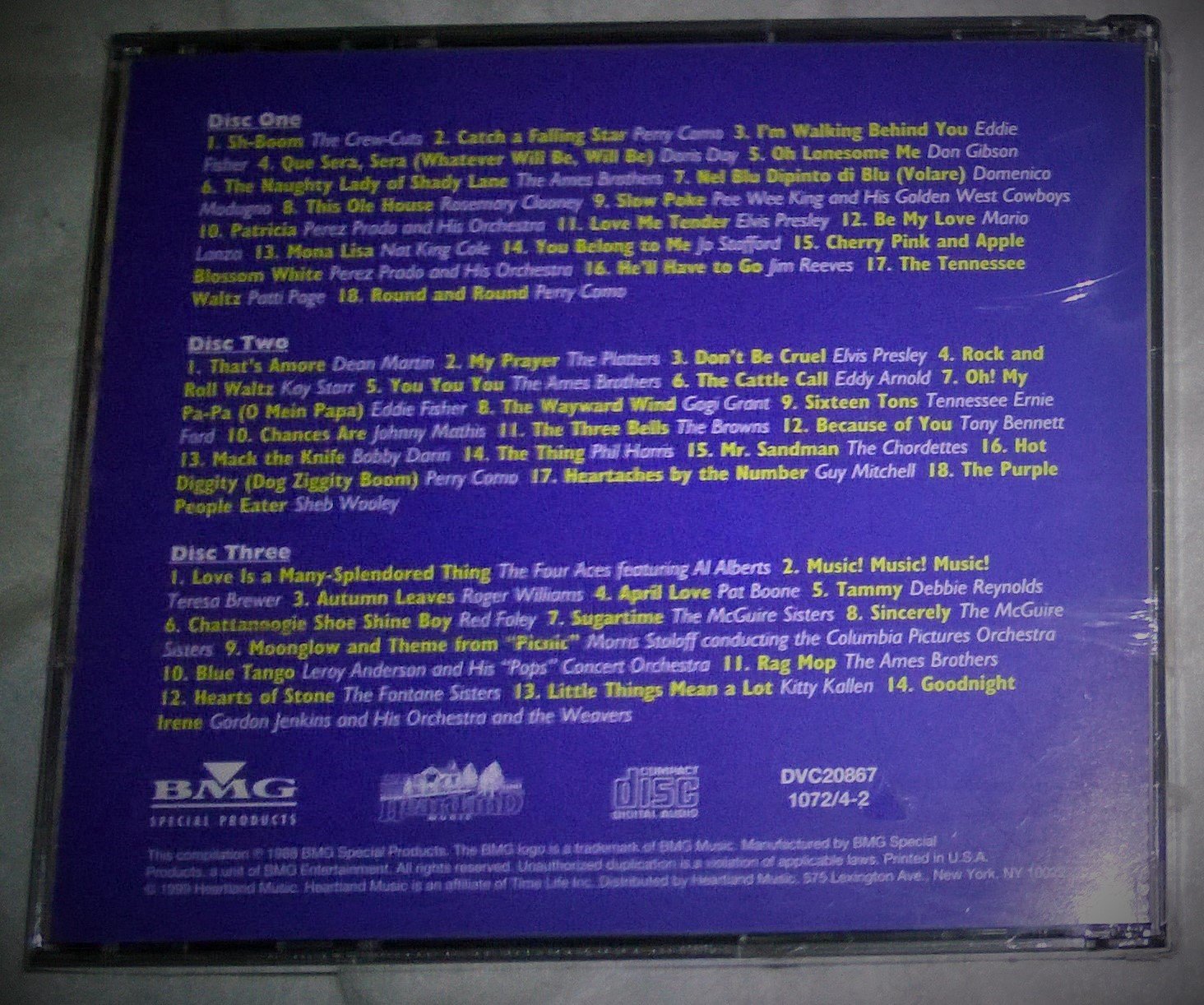 The Fabulous Fifties: Unforgettable Fifties (3 CD Set) used book depot