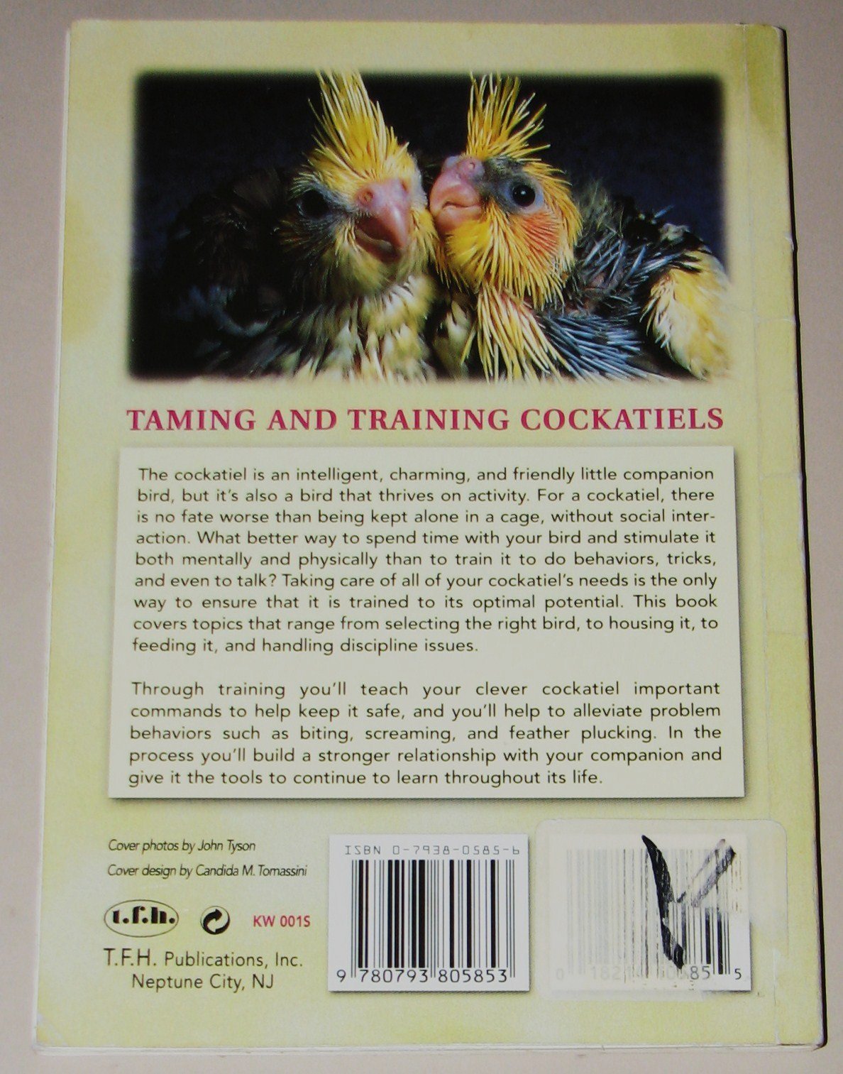 Taming and Training Cockatiels used book depot