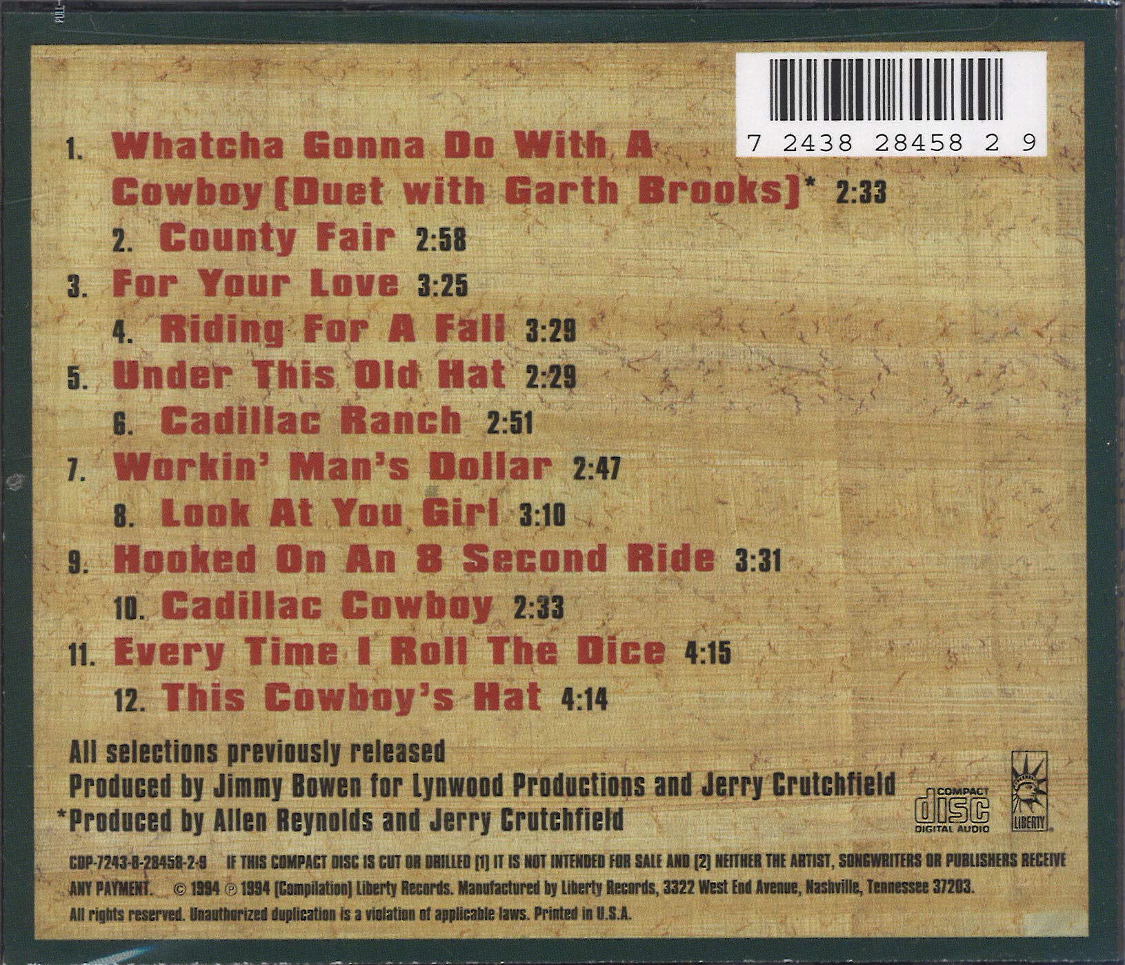 Best Of: Chris LeDoux used book depot