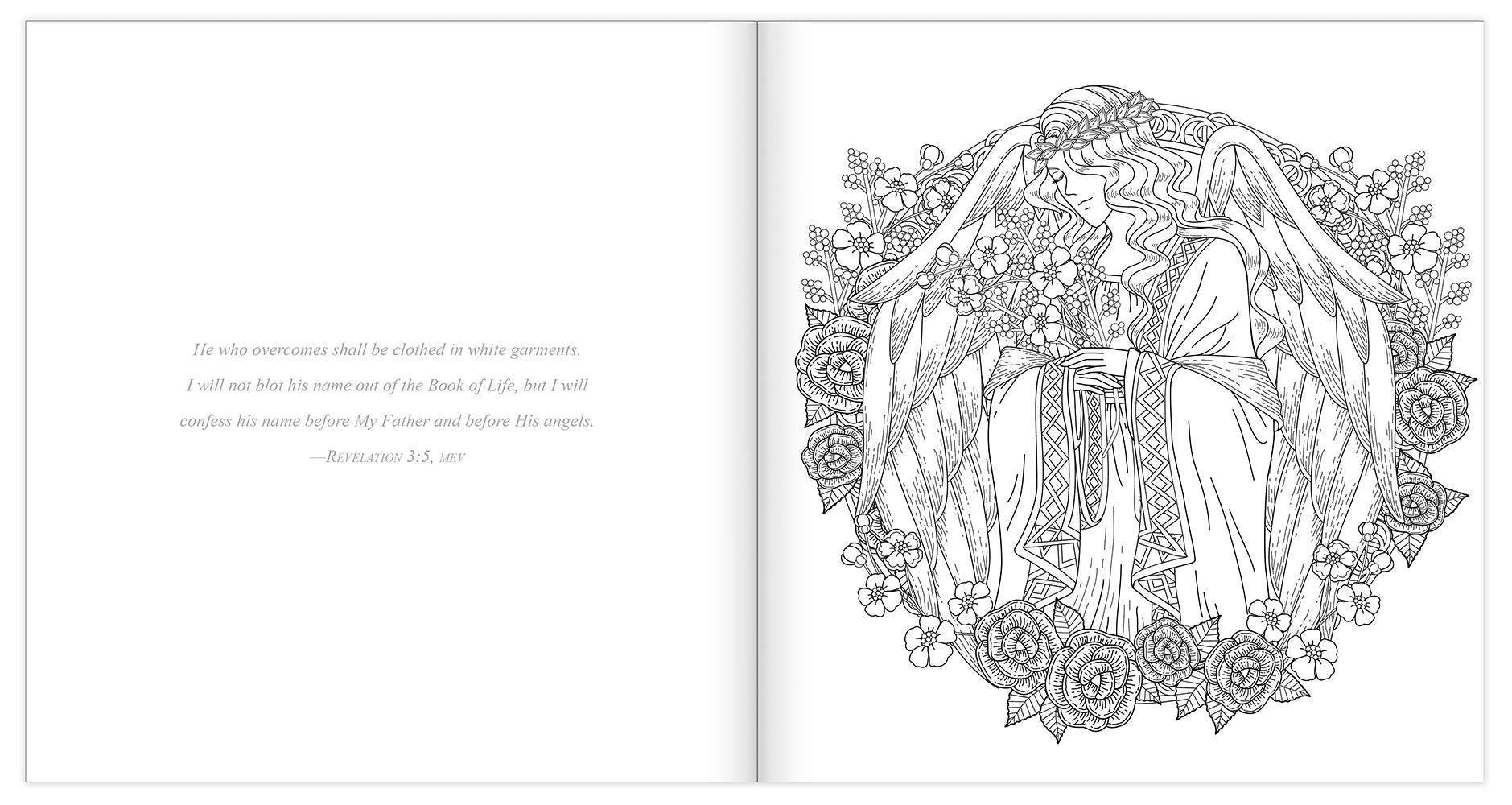 Scenes from Heaven Adult Coloring Book: Beautiful Imageries of Angels and Eternity used book depot