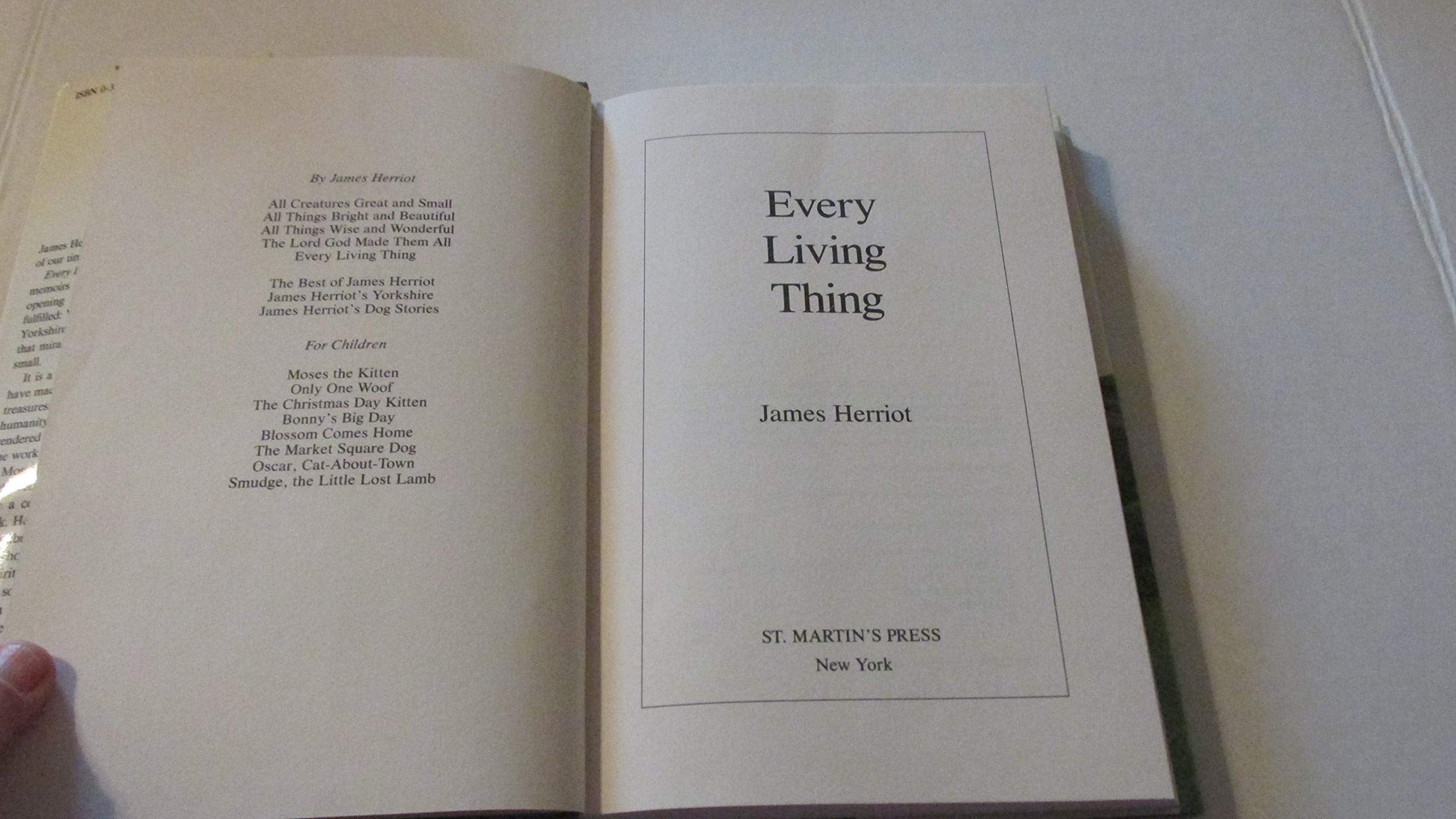 Every Living Thing by James Herriot (1992-09-01) used book depot