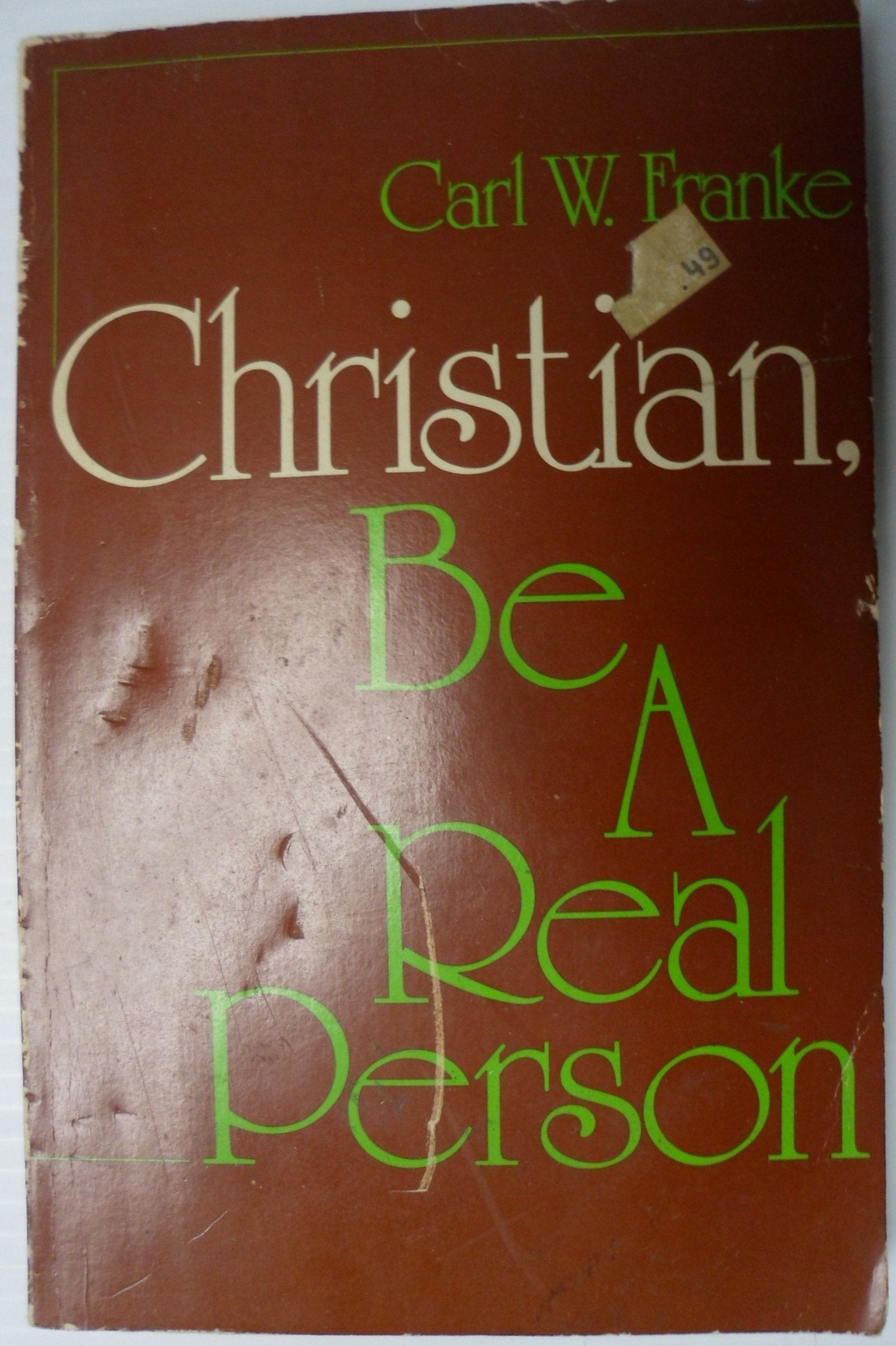Christian, be a real person!