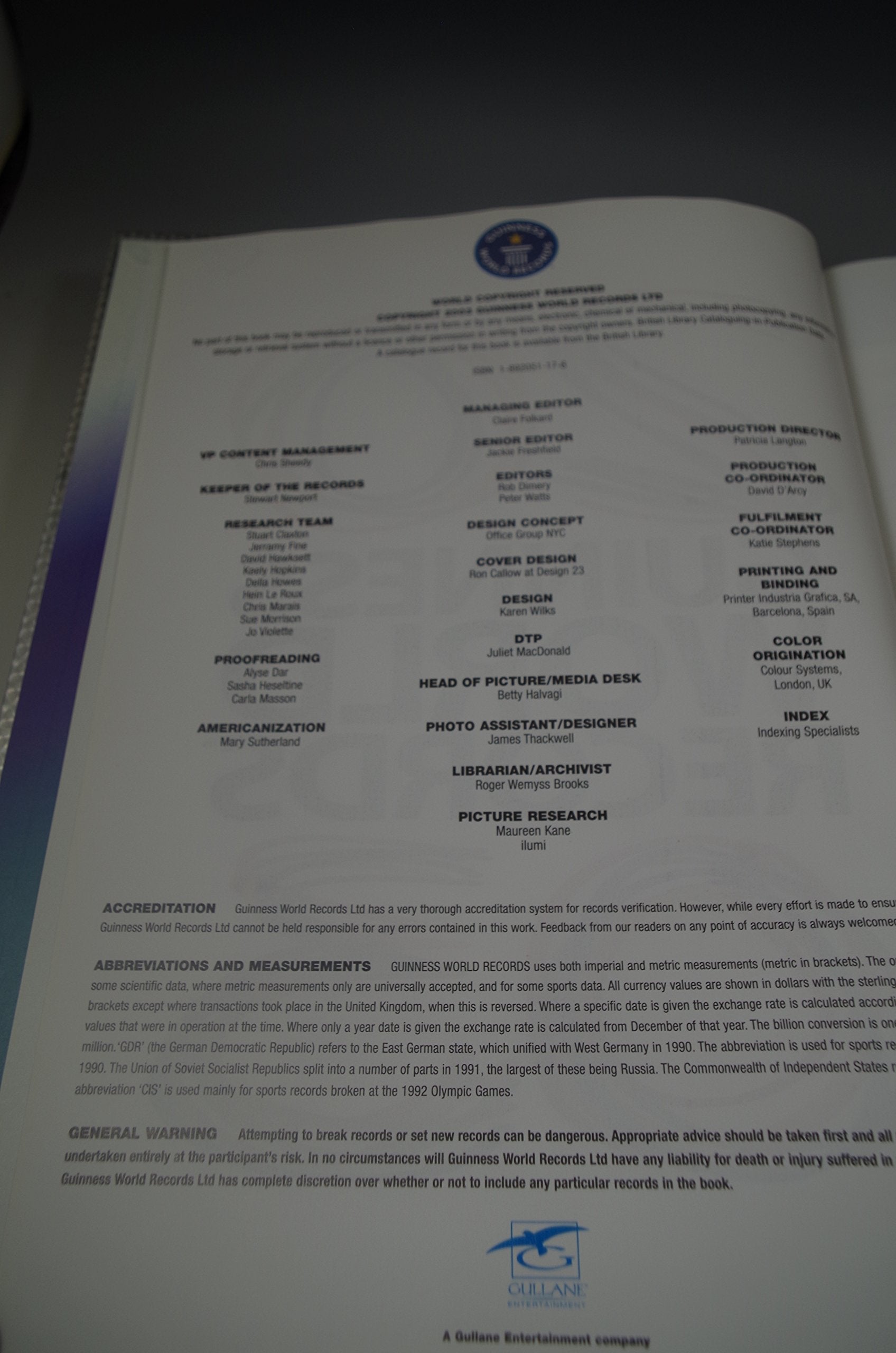 Guinness World Records 2003 used book depot