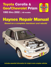 Toyota Corolla & Geo/Chevrolet Prizm (93-02) Haynes Repair Manual used book depot