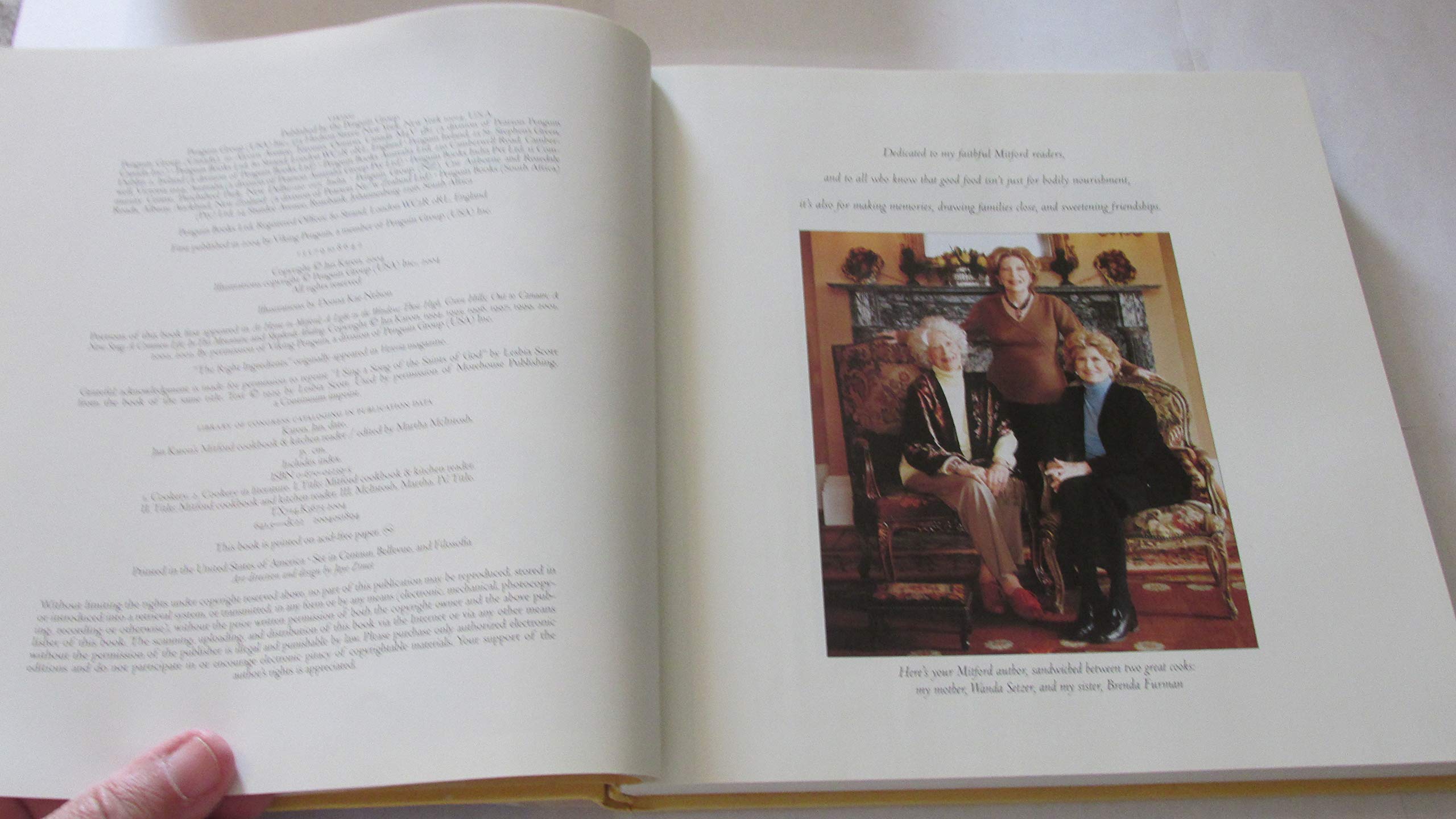 Jan Karon's Mitford Cookbook and Kitchen Reader used book depot