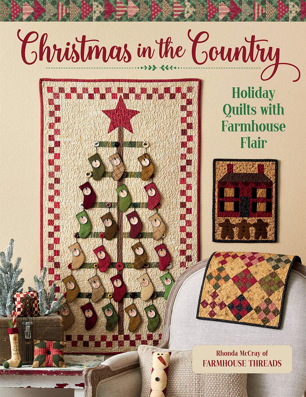 Christmas in the Country - Holiday Quilts with Farmhouse Flair used book depot