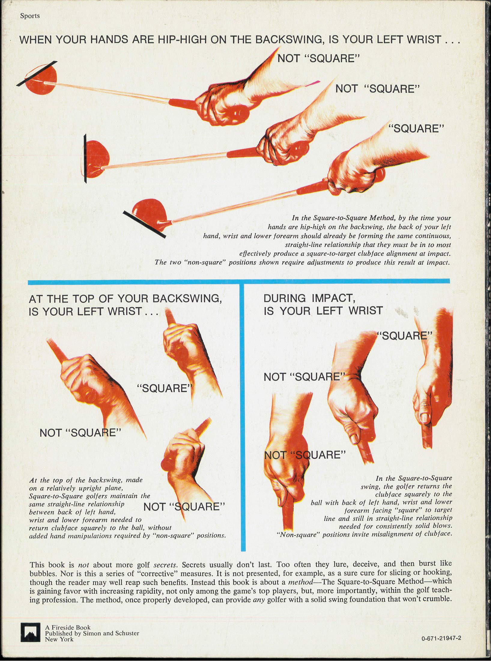 Square-to-Square Golf Swing used book depot