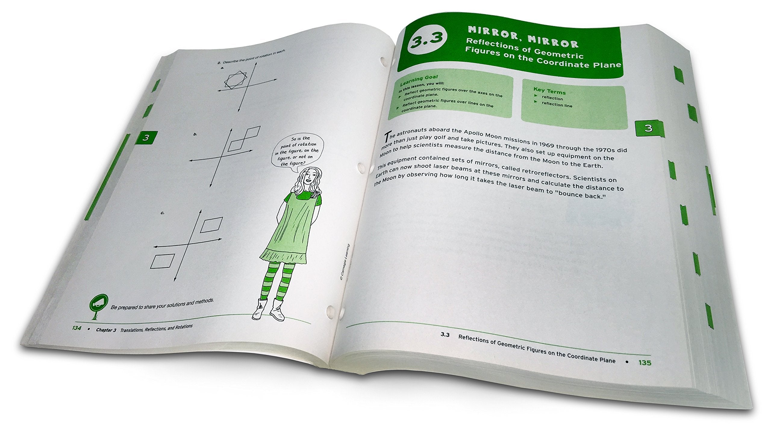 Carnegie Learning Texas Middle School Math Series, Student Text, Vol. 1 & 2 used book depot