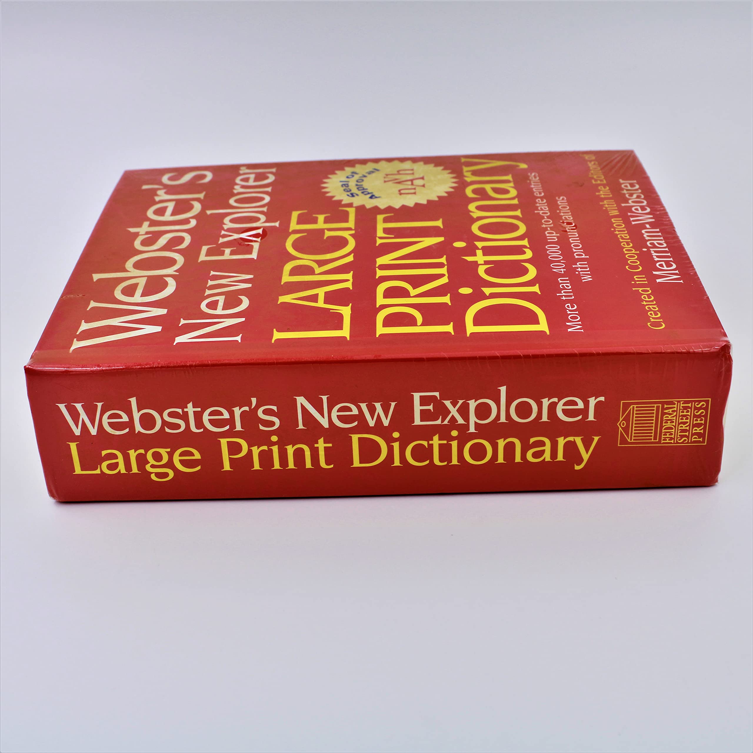 Webster's New Explorer Large Print Dictionary used book depot