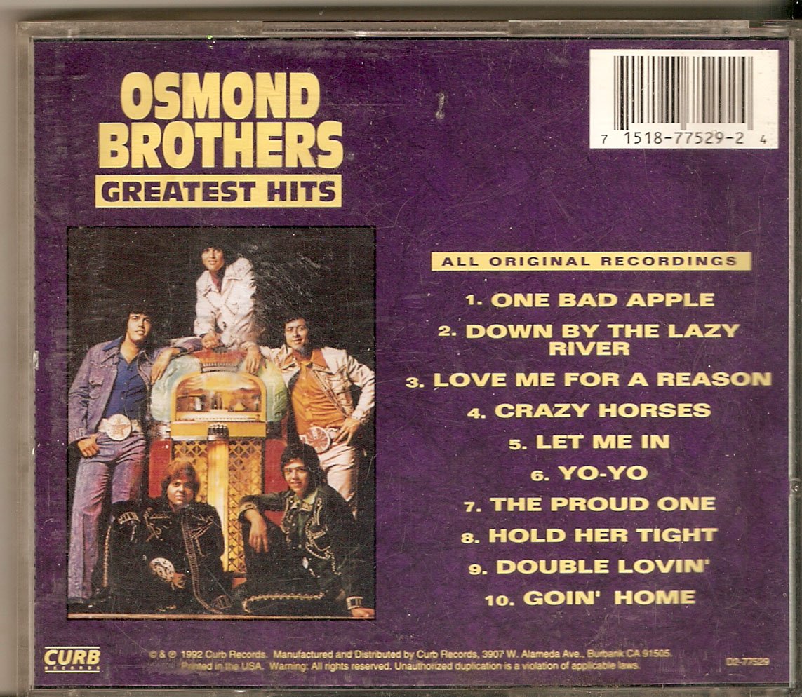 The Osmonds - Greatest Hits used book depot