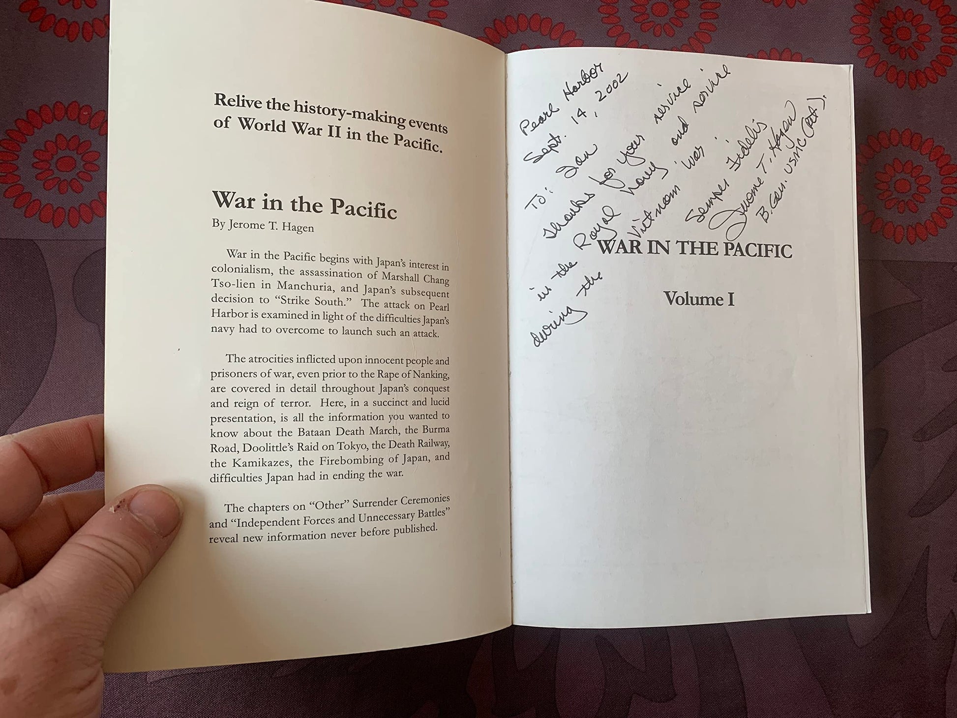 War in the Pacific used book depot