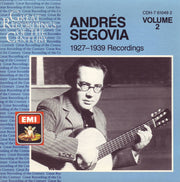 Andres Segovia: 1927-1939 Recordings, Vol. 2 used book depot