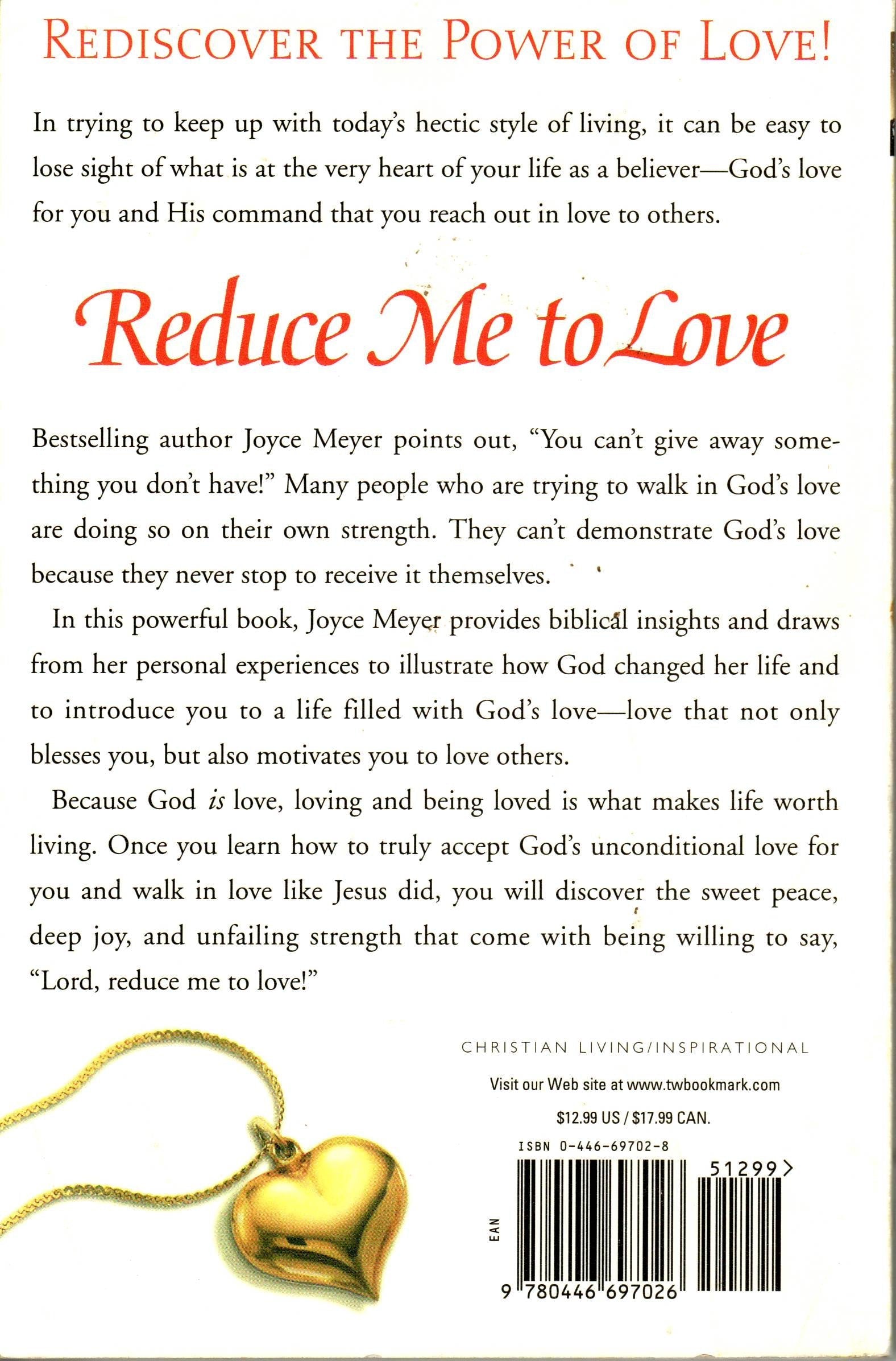 Reduce Me to Love used book depot