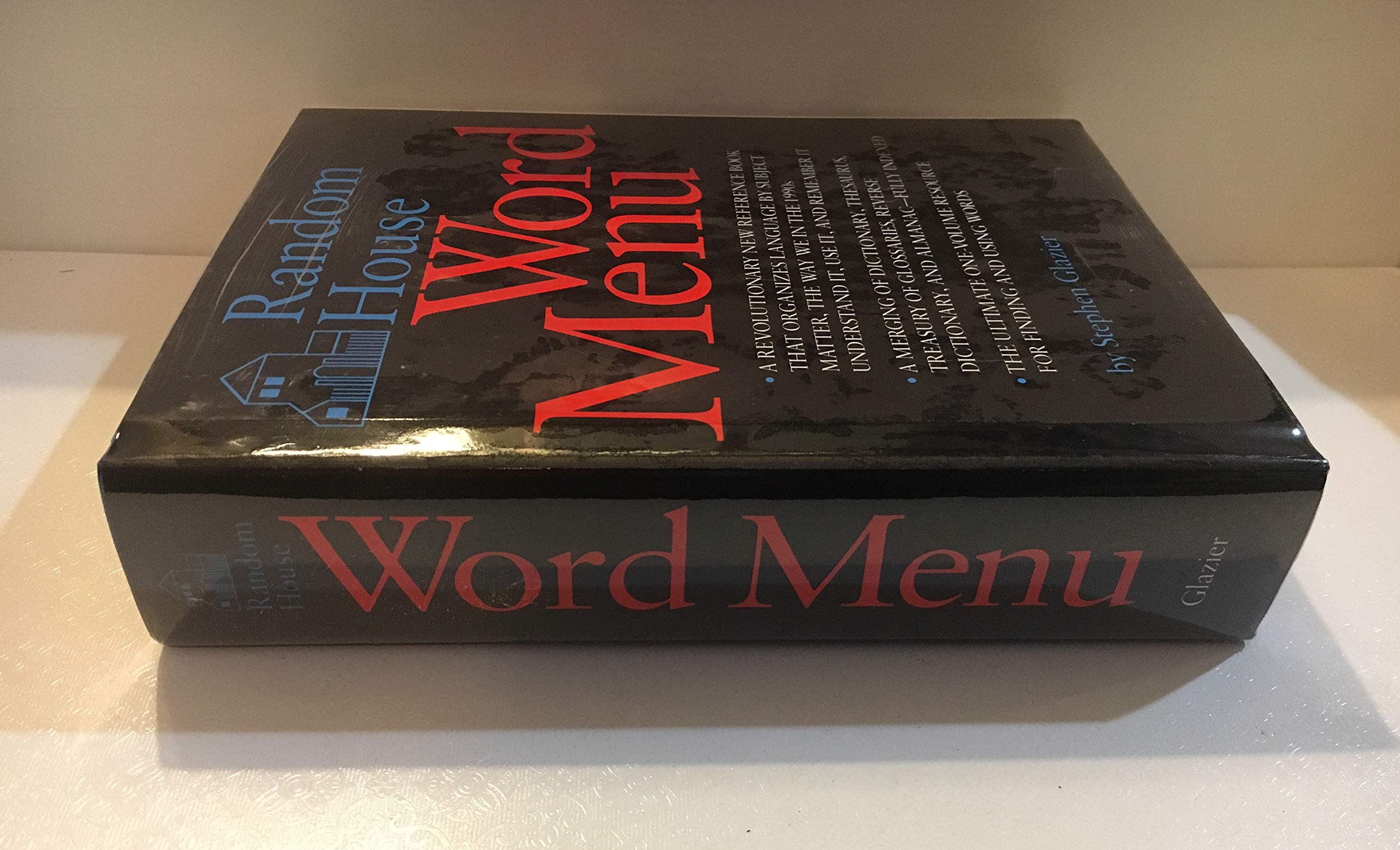 Random House Word Menu used book depot
