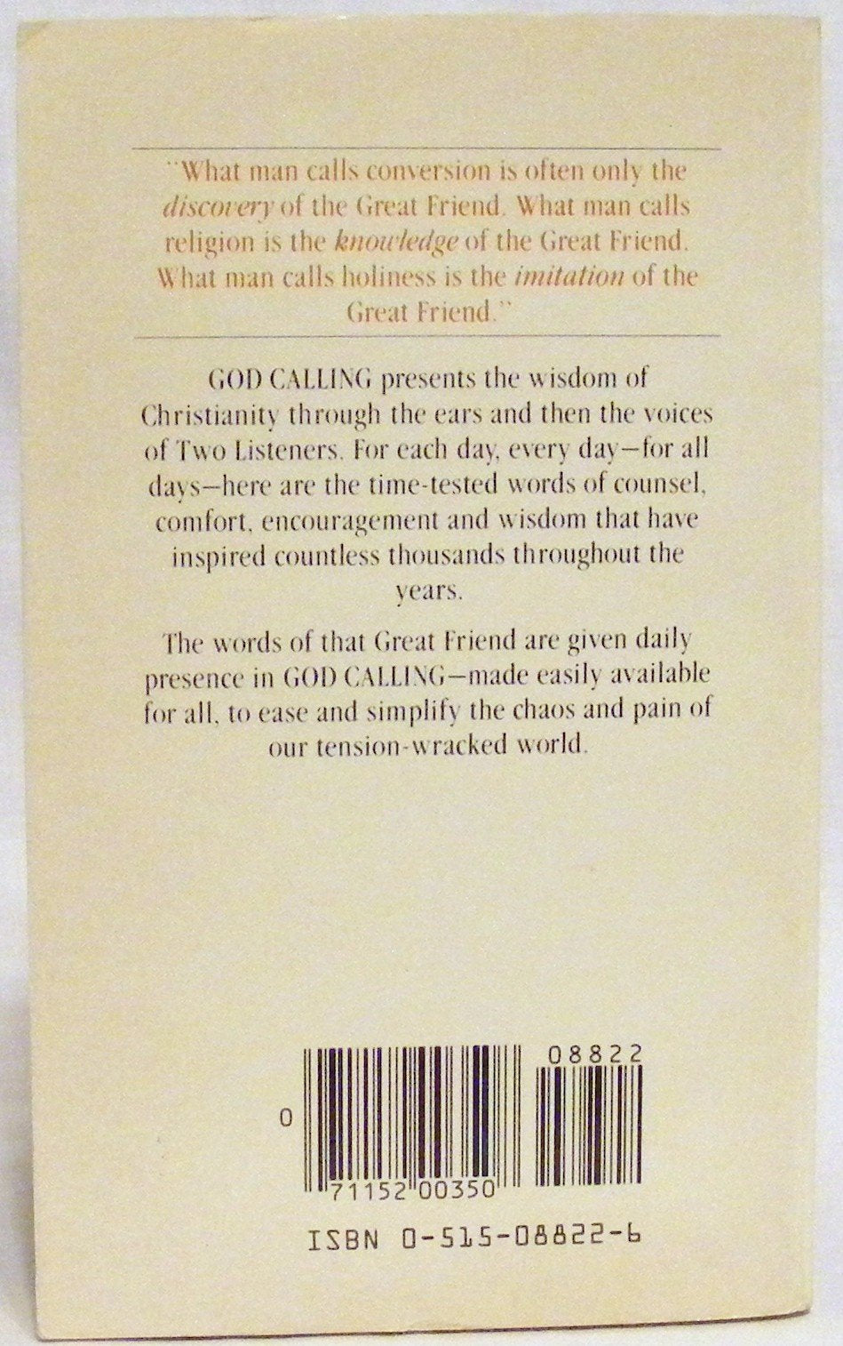 God Calling used book depot