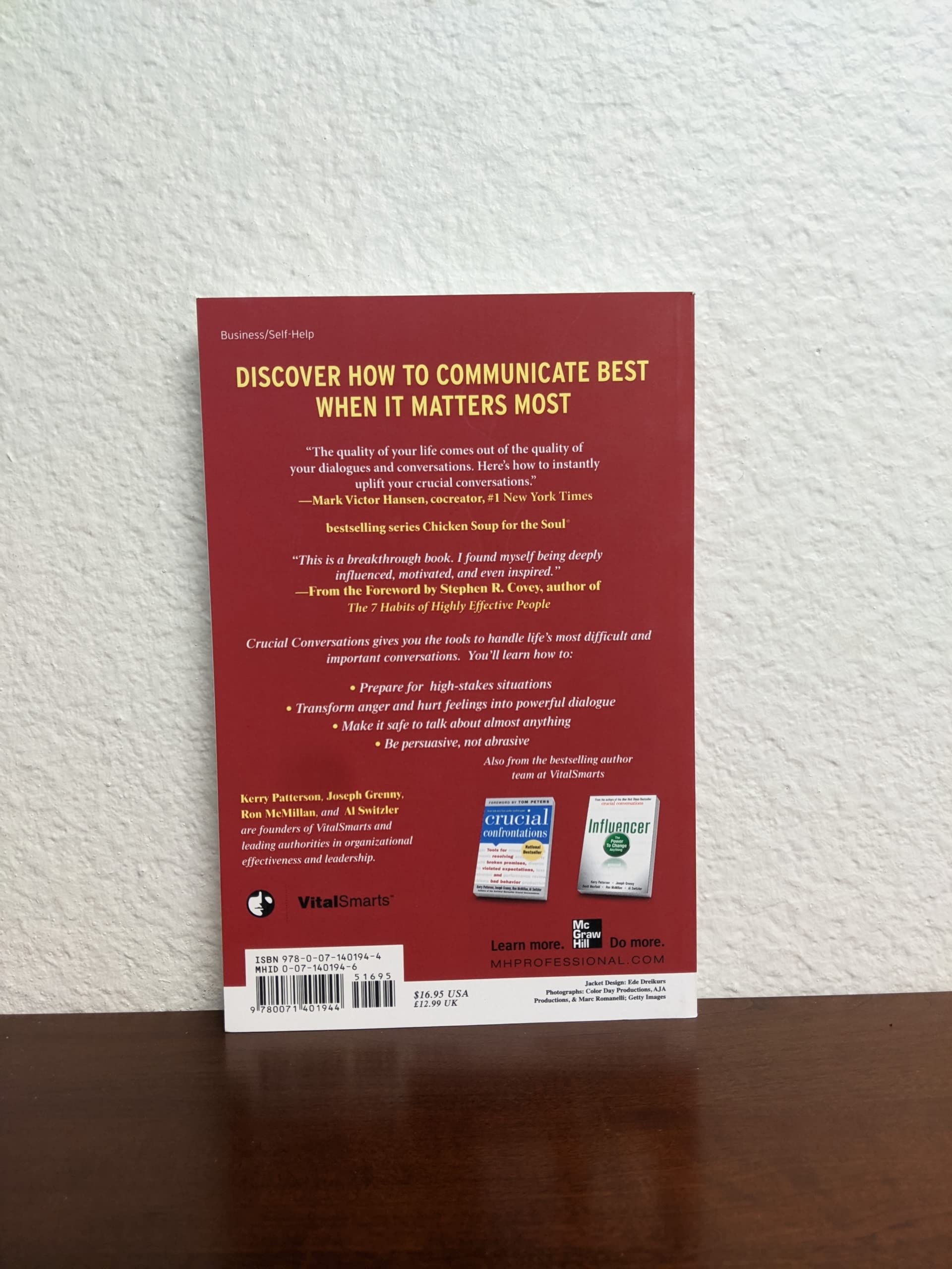Crucial Conversations: Tools for Talking When Stakes are High used book depot