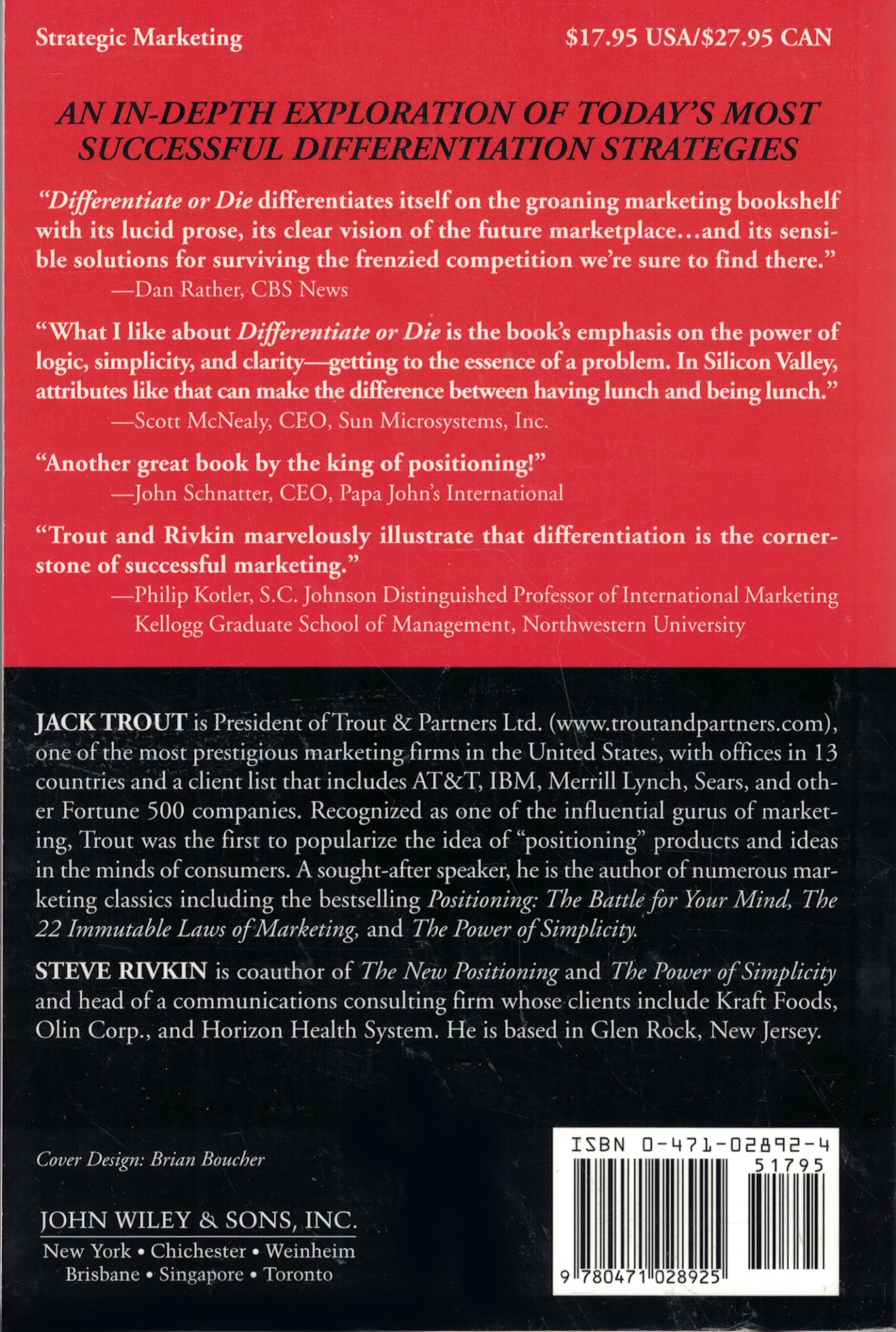 Differentiate or Die: Survival in Our Era of Killer Competition used book depot