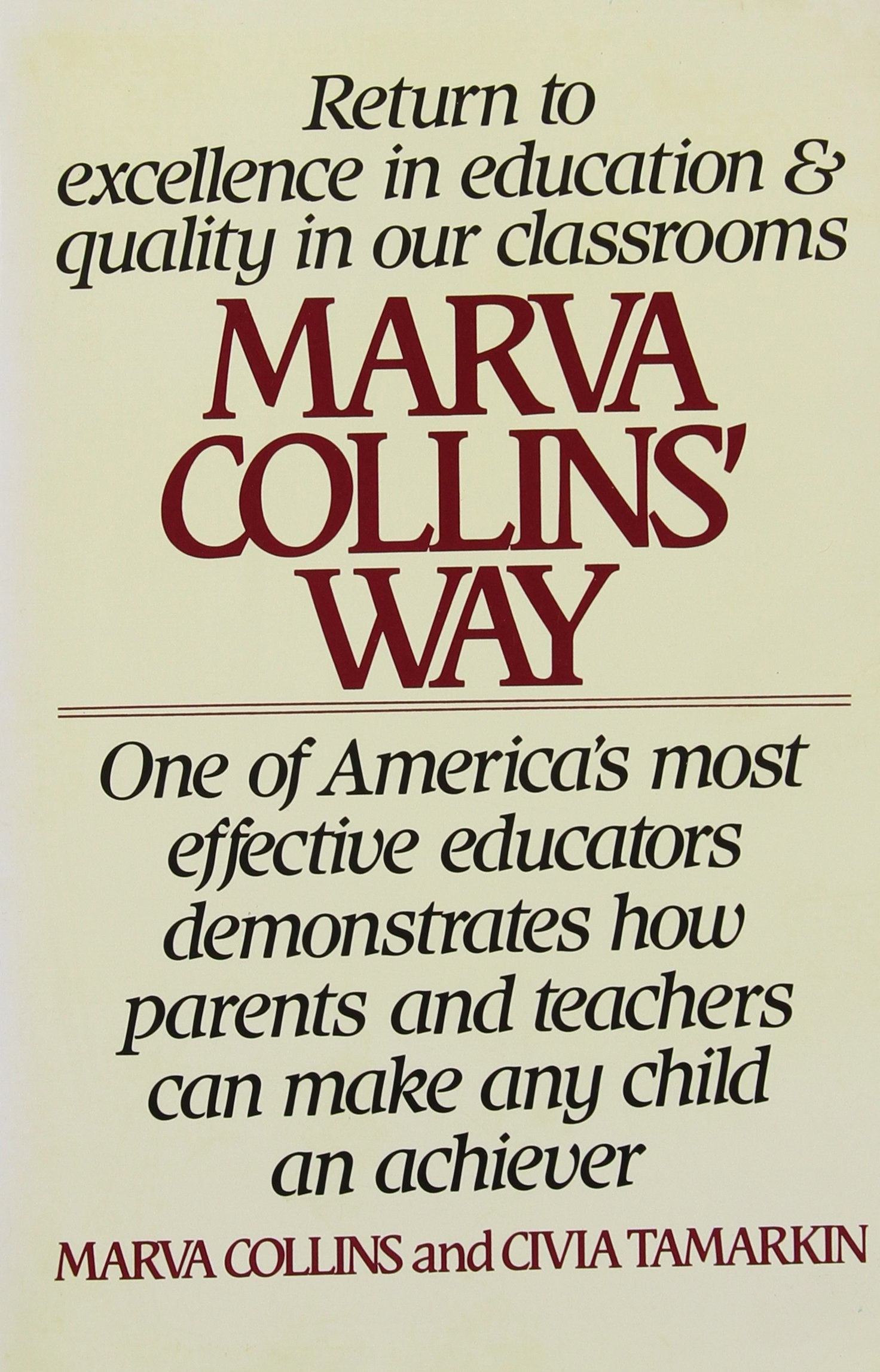 Marva Collins Way P used book depot