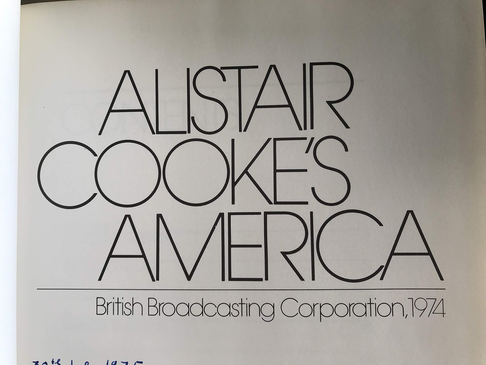 Alistair Cooke's America used book depot
