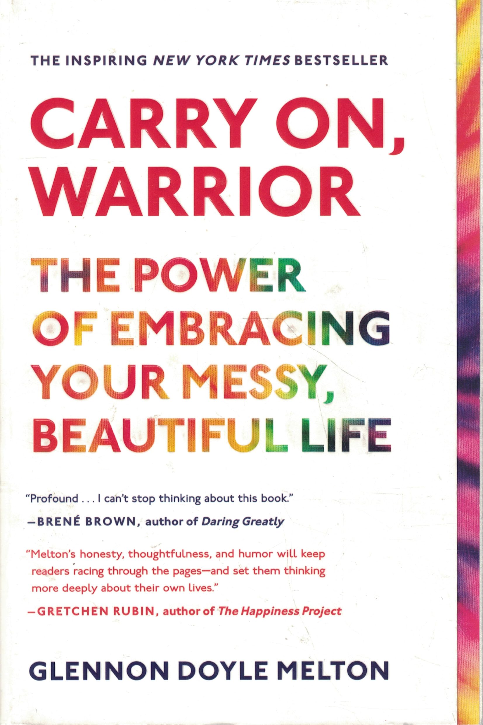 Carry On, Warrior: The Power of Embracing Your Messy, Beautiful Life used book depot