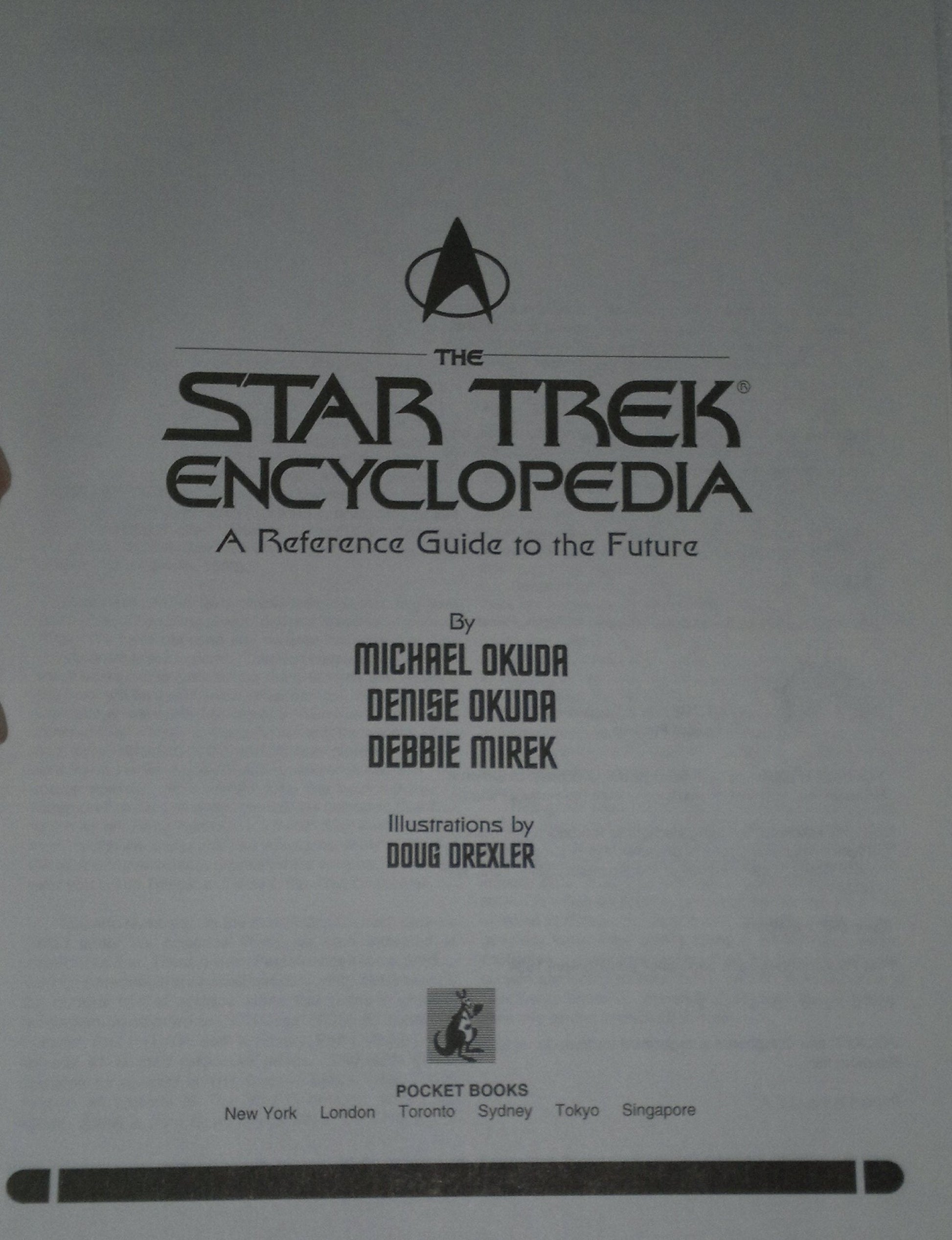The Star Trek Encyclopedia used book depot