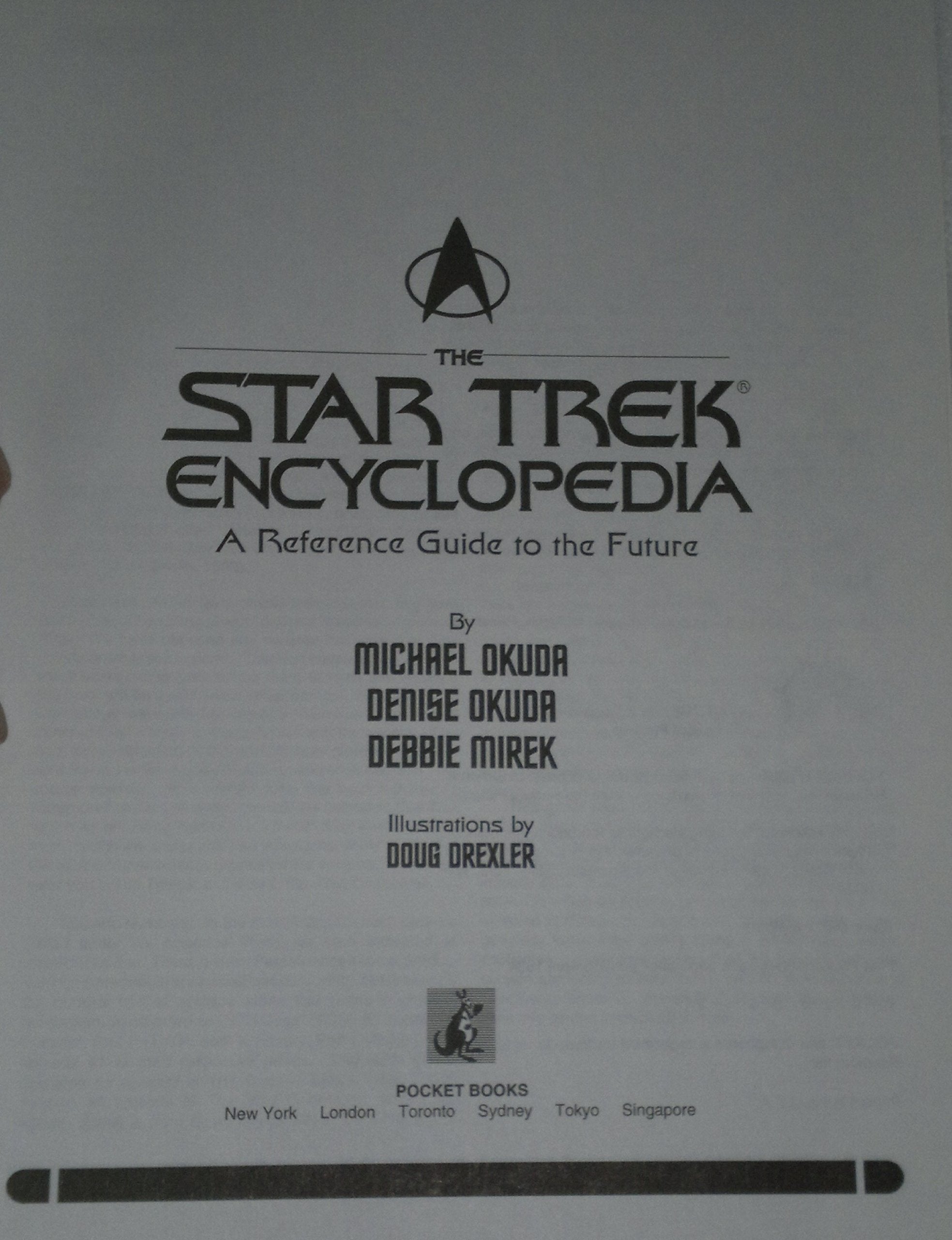 The Star Trek Encyclopedia used book depot
