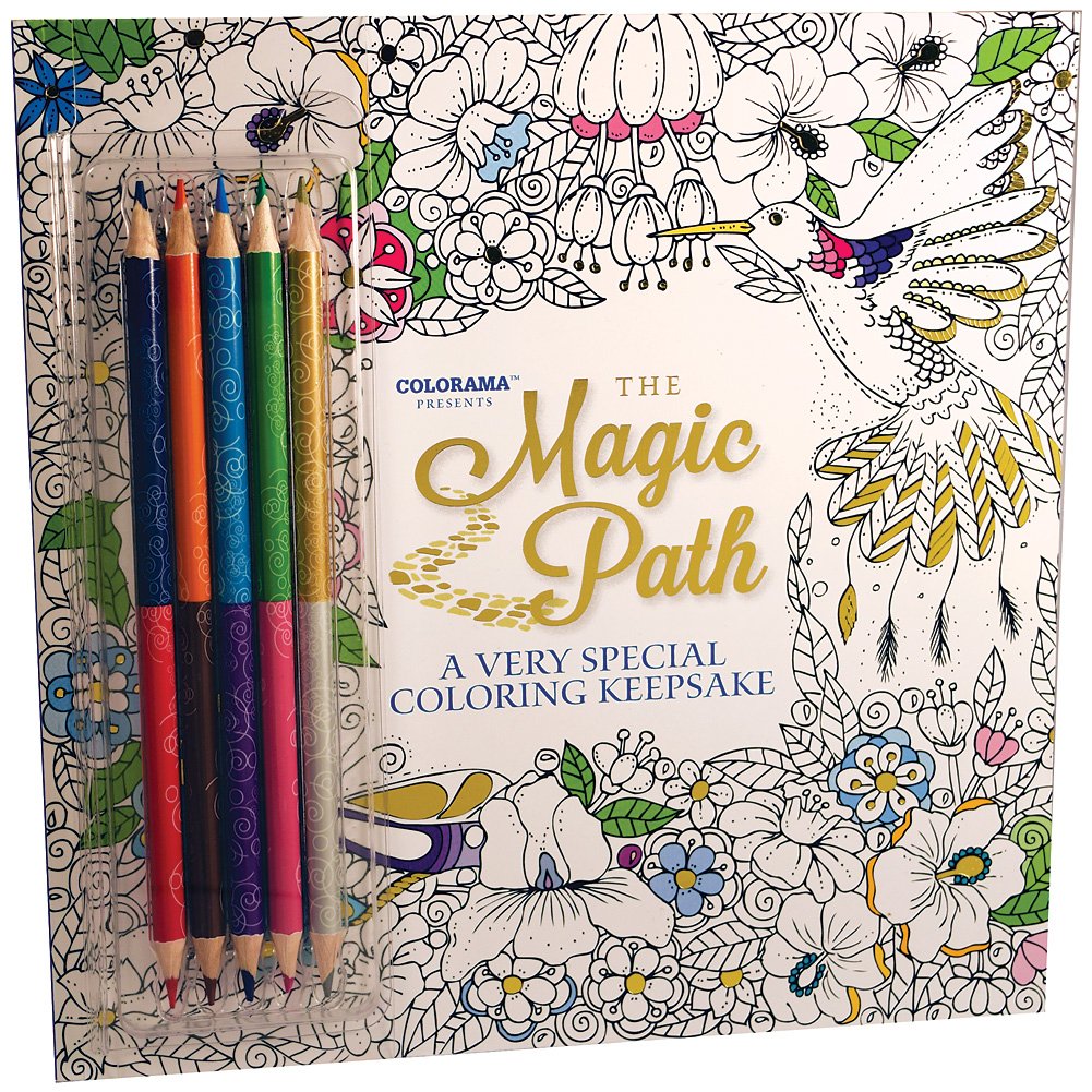 Colorama Magic Path Coloring Book, Create Beautiful Pencil Art used book depot