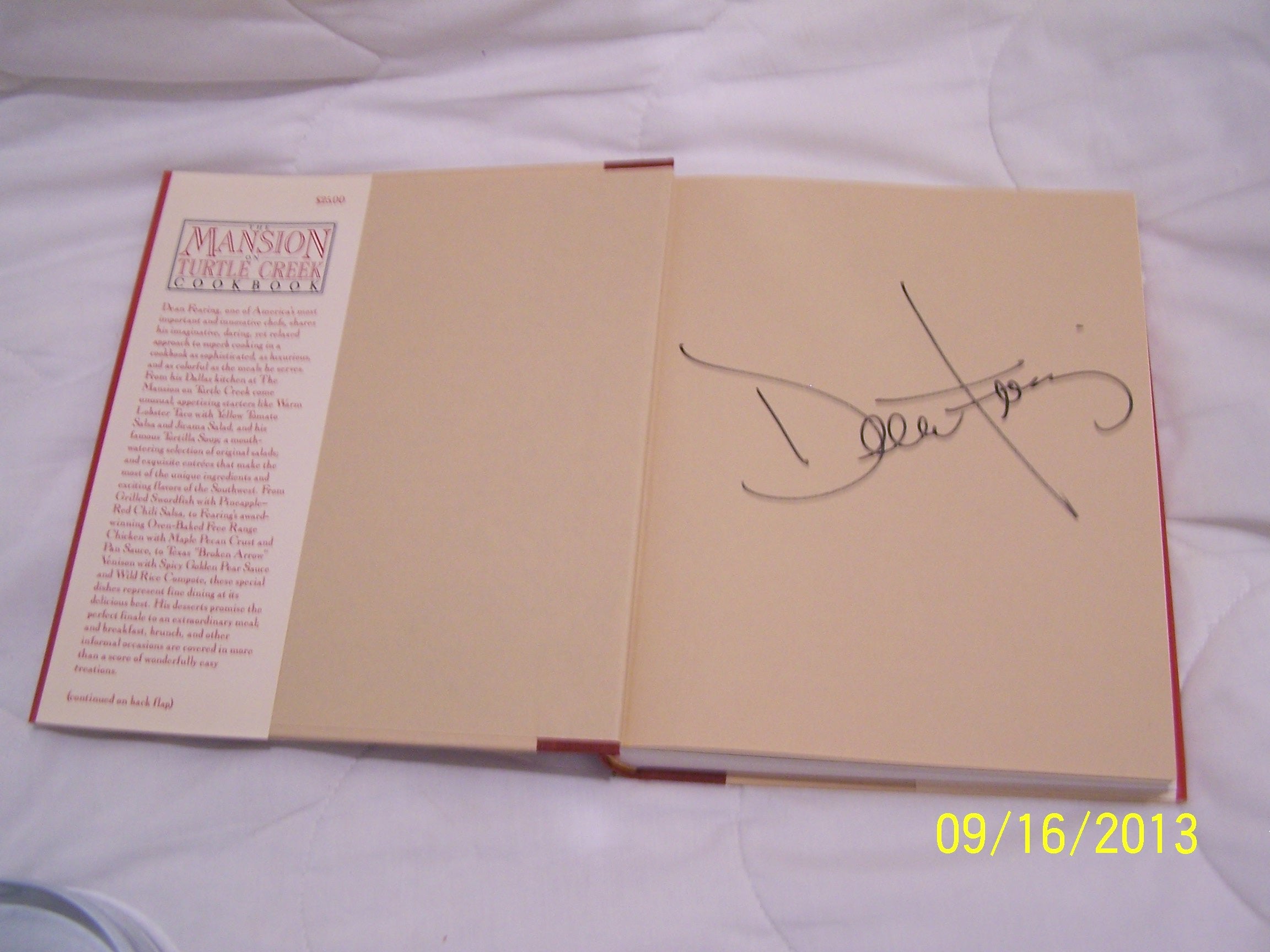 The Mansion on Turtle Creek cookbook