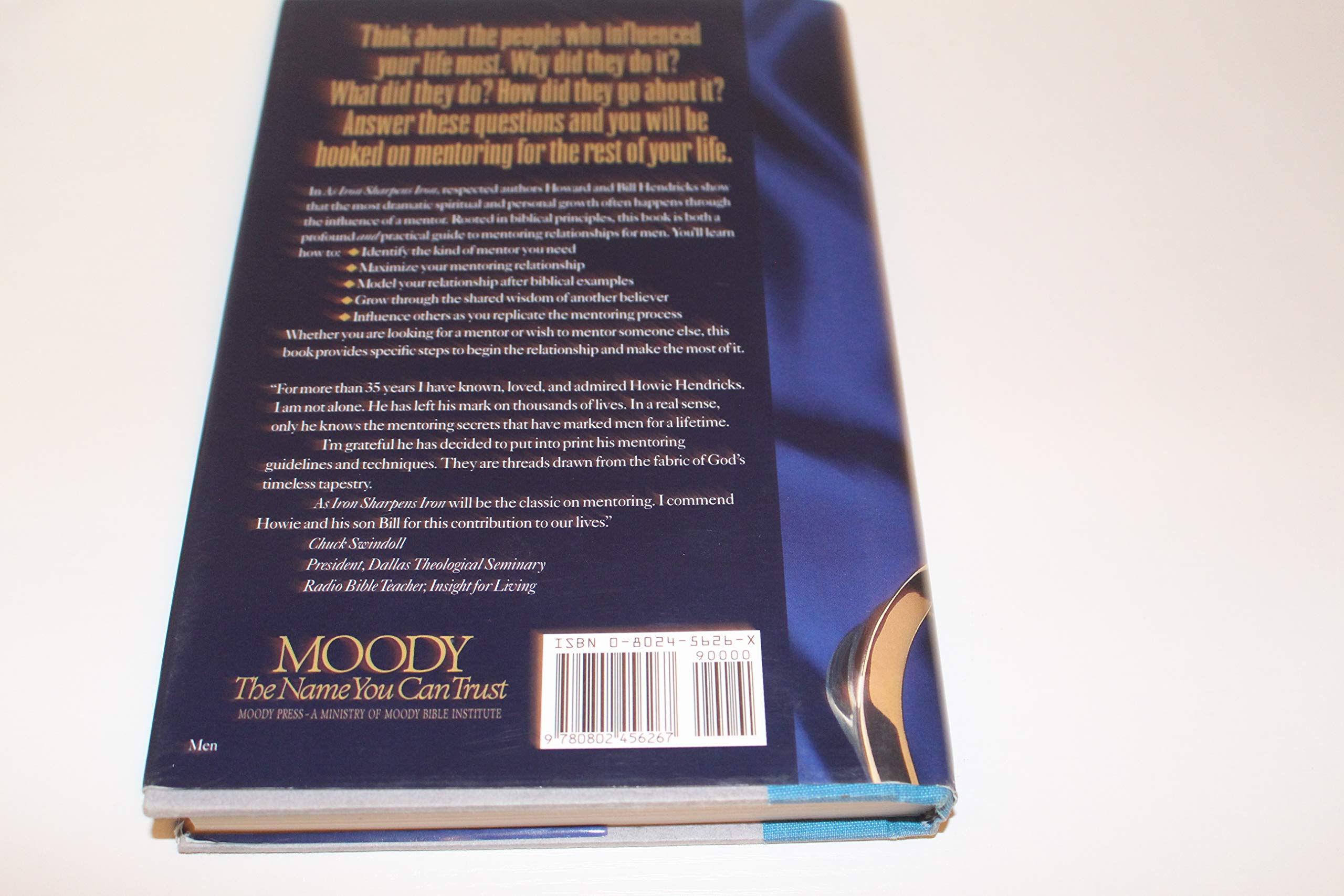 As Iron Sharpens Iron: Building Character in a Mentoring Relationship used book depot