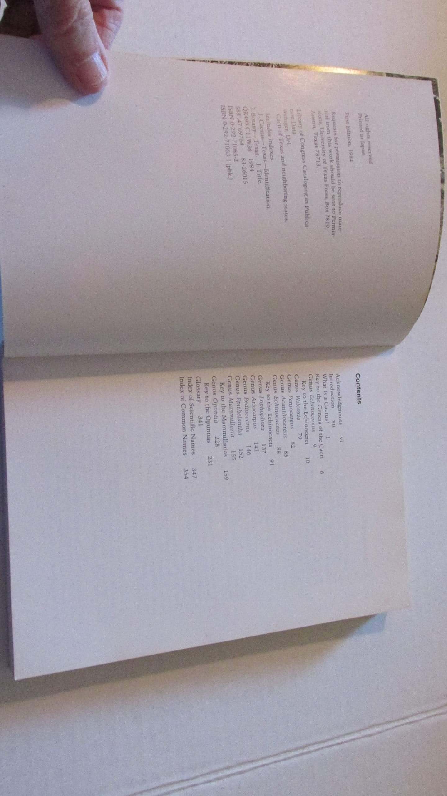 Cacti of Texas and Neighboring States: A Field Guide used book depot