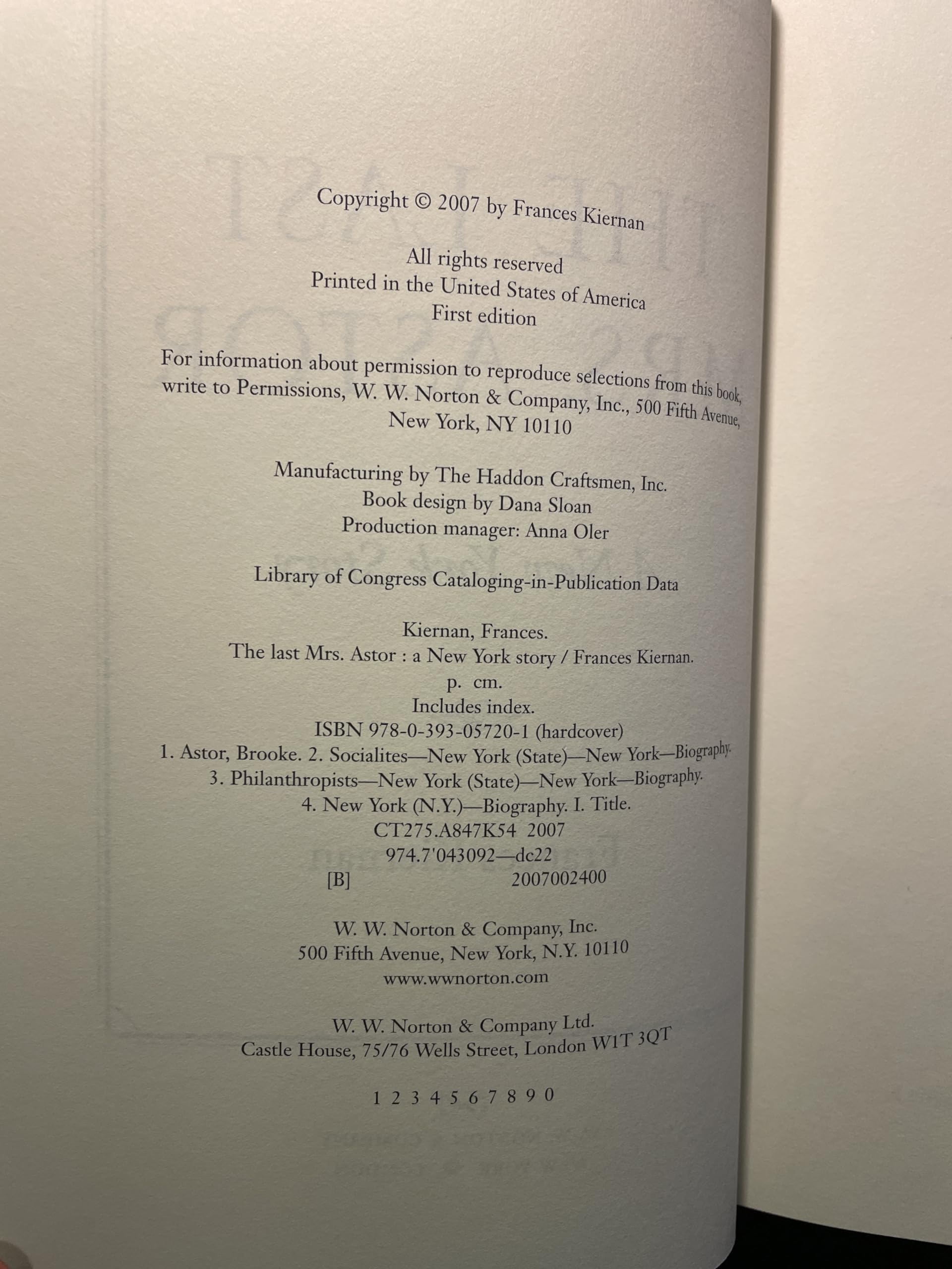 The Last Mrs. Astor: A New York Story used book depot
