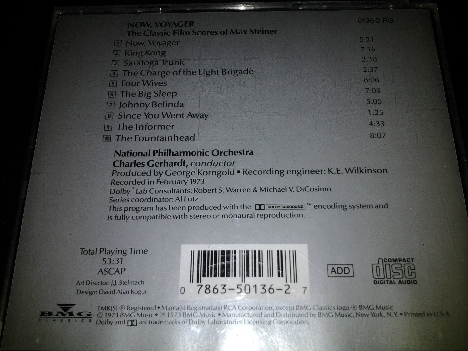 Now, Voyager: The Classic Film Scores of Max Steiner used book depot