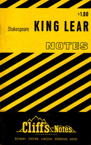 Cliffs Notes On Shakespeare's King Lear used book depot
