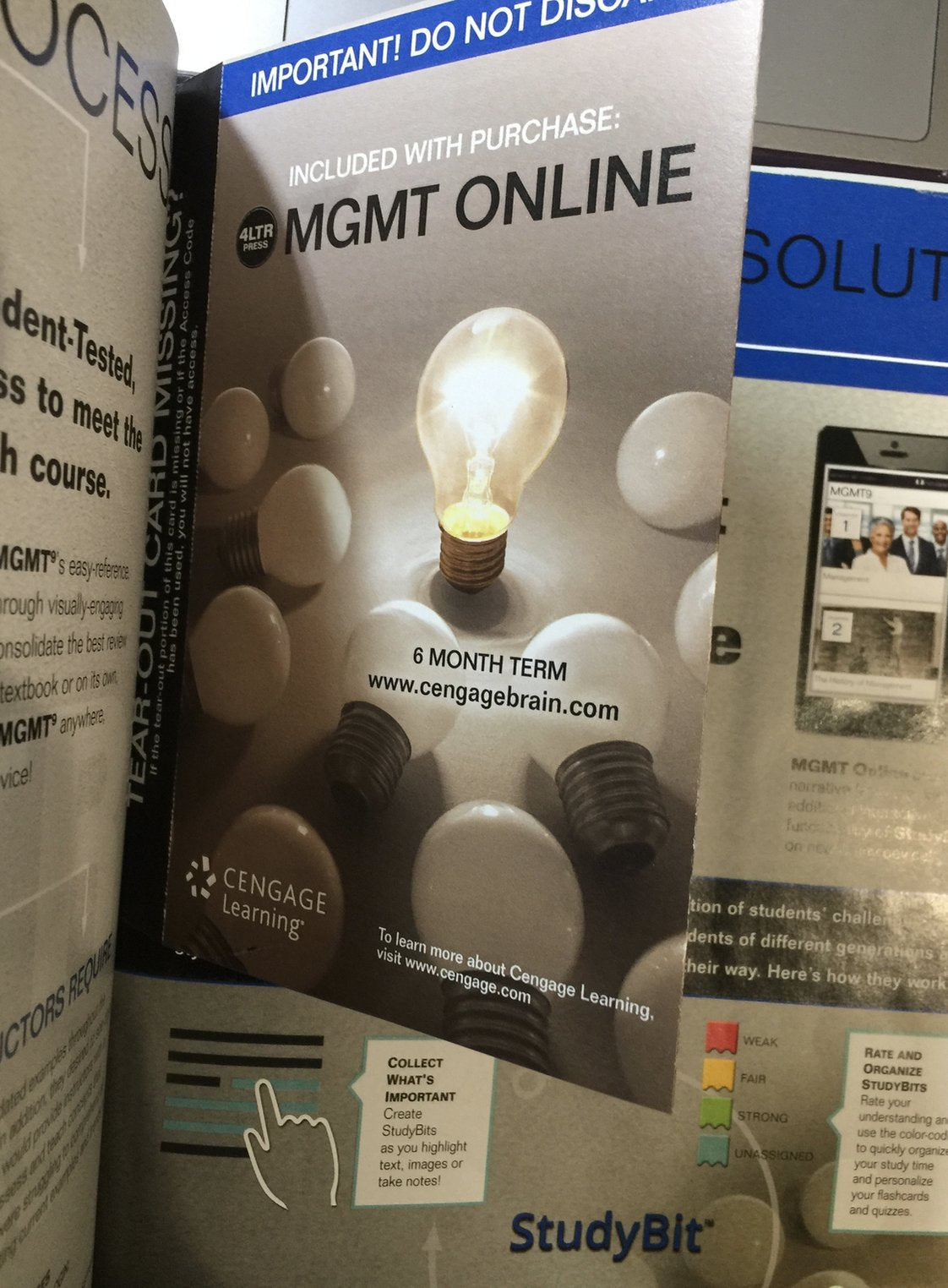 MGMT (with MGMT Online, 1 term (6 months) Printed Access Card) (New, Engaging Titles from 4LTR Press) used book depot