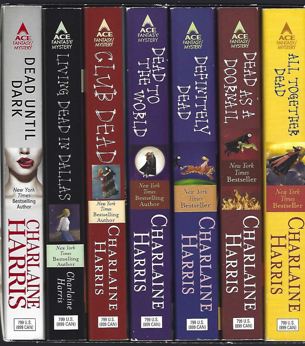 Dead Until Dark 7 Book Boxed Set (Dead Until Dark/True Blood, 1-7) used book depot